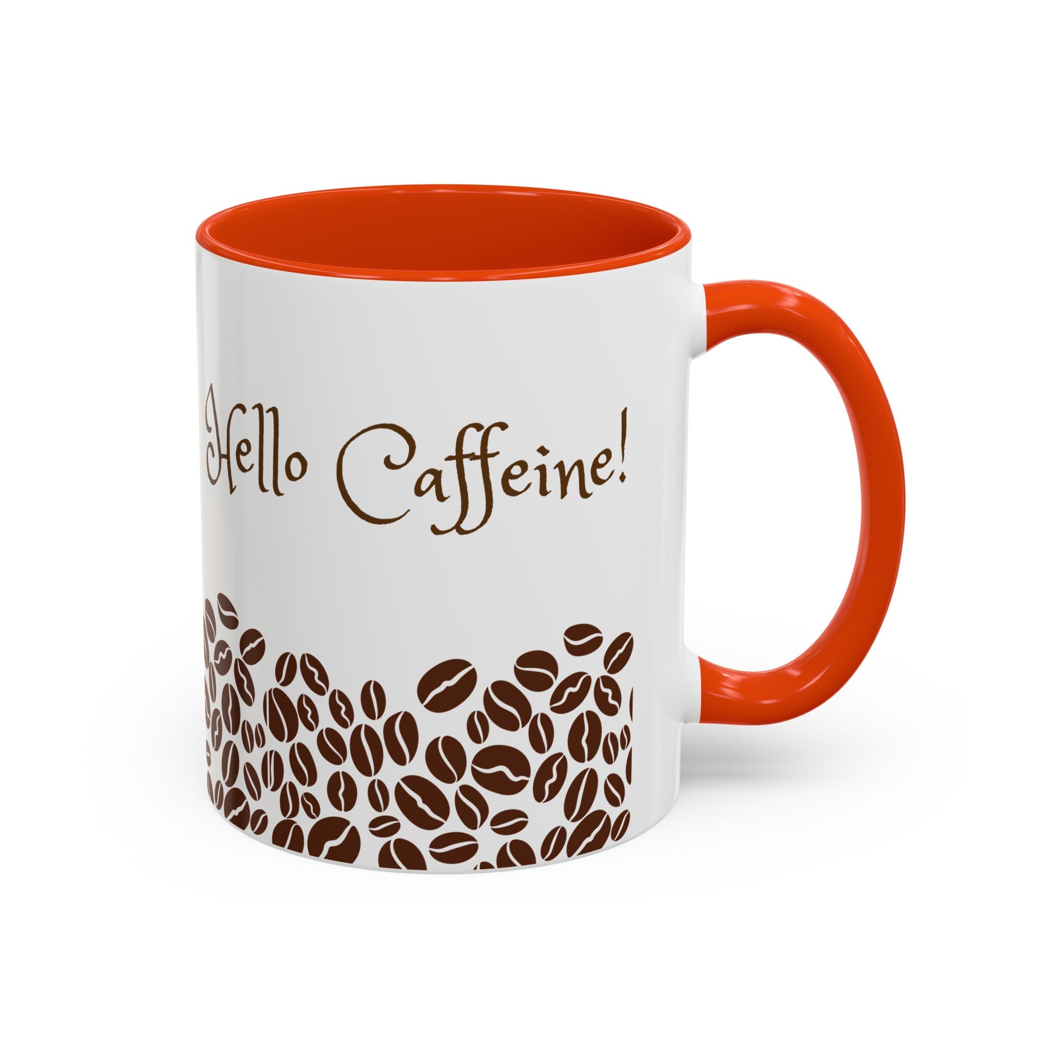 Hello Caffeine - White Ceramic Mug