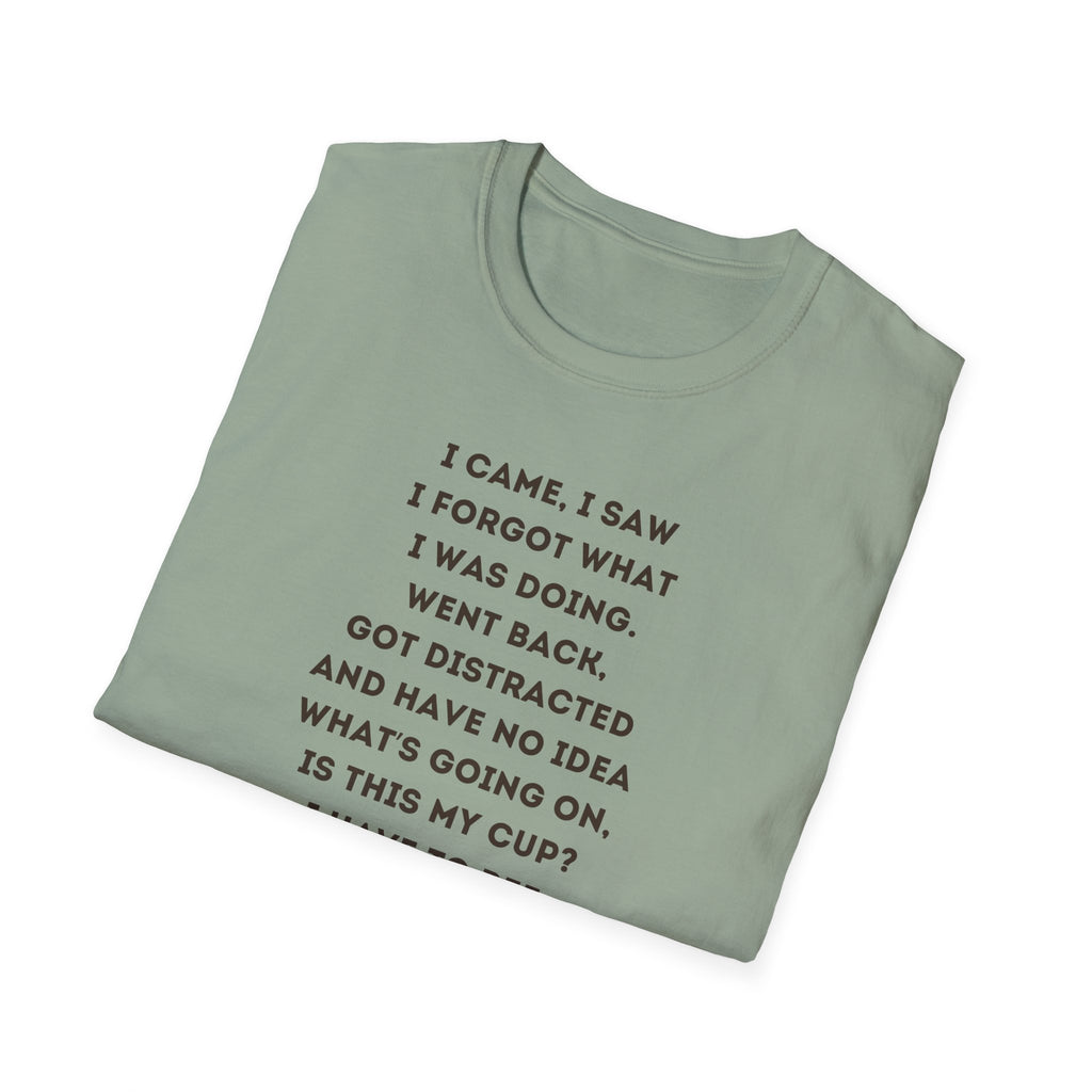 Funny Forgetful Grandpa Quote T-Shirt | Cute Elderly Character Tee