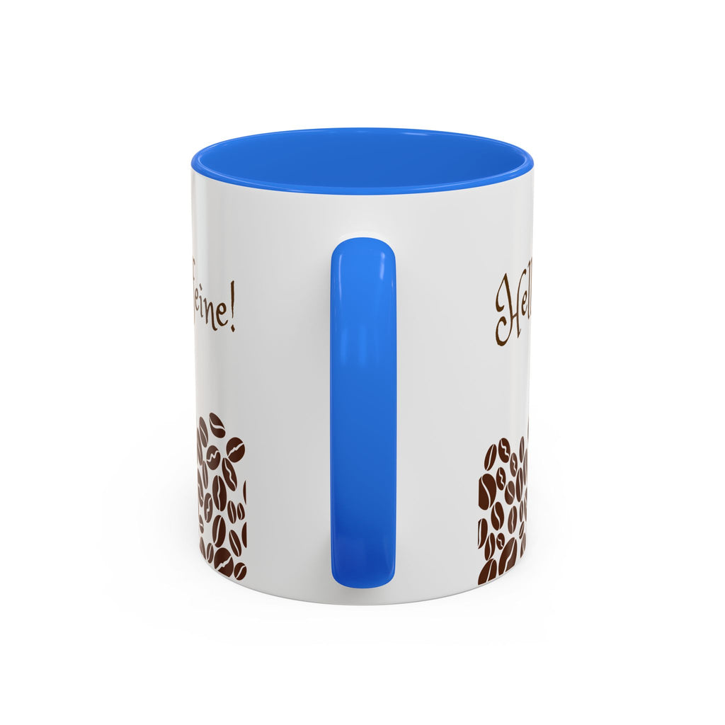 Hello Caffeine - White Ceramic Mug