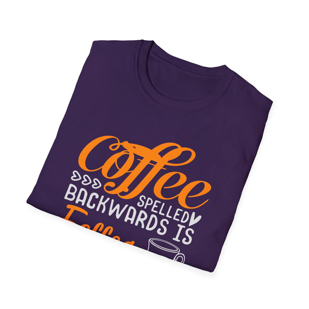 Eeffoc Coffee T-Shirt, Unisex Tee, Caffeine Lover Shirt, Funny Graphic Tee, Coffee Gift for Men and Women