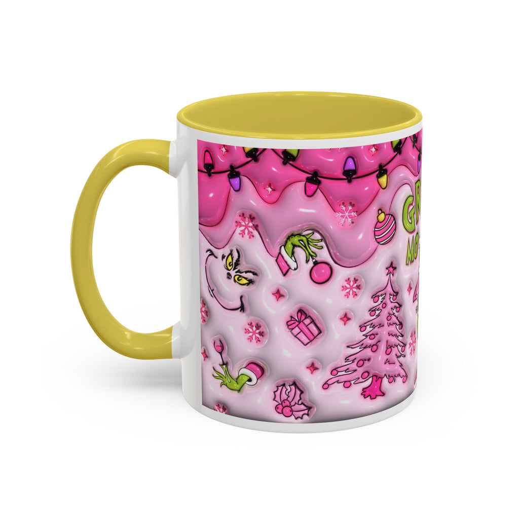 Colorful Grinch Mug, Holiday Gift, Whimsical Drinkware, Festive Coffee Cup, Christmas Decor, Grinch Mode Mug
