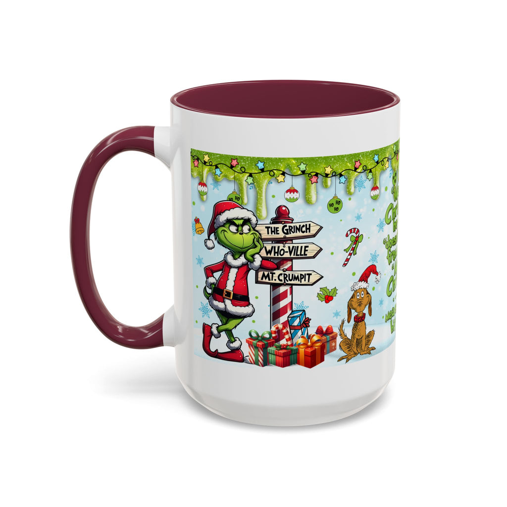 Grinch Christmas Mug | Colorful 11oz 15oz Ceramic Coffee Cup