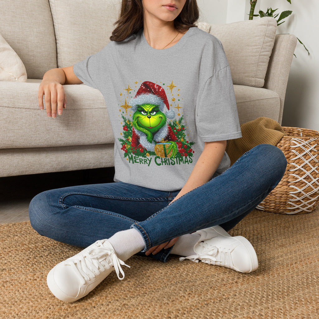 Grinch Christmas T-Shirt | Unisex Softstyle Tee | Merry Christmas Tee | Holiday Gift | Festive Apparel | Cute Grinch Shirt | Xmas Fashion