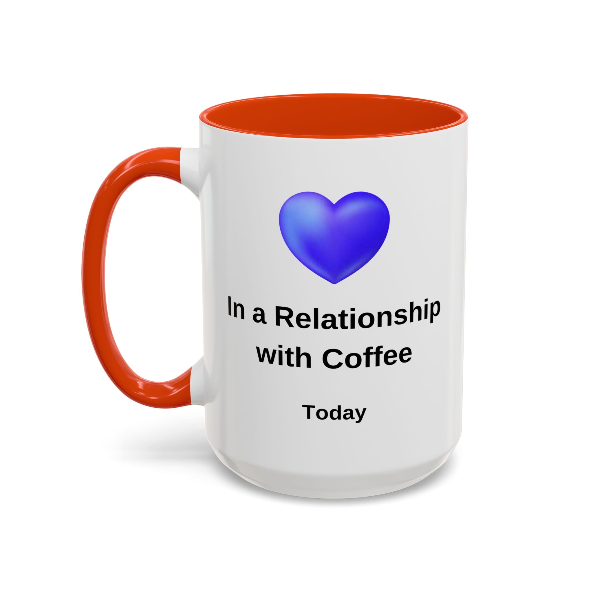 Coffee Lover Mug, Funny Coffee Cup Gift, Relationship with Coffee, Colorful Ceramic Mug, Coffee Addict Mug, Coffee Gift for Her, Coffee Mug