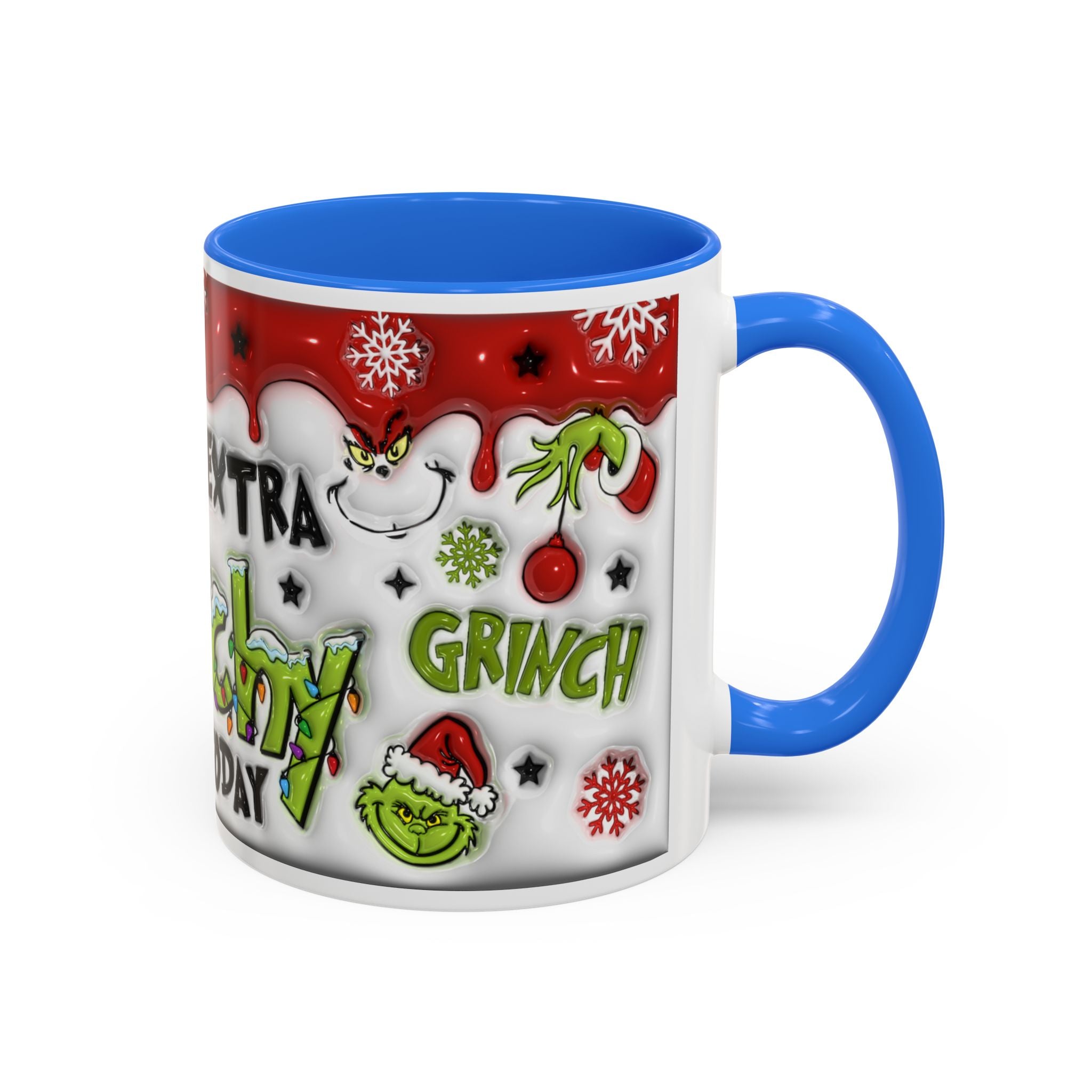 Grinch Holiday Mug - Feeling Extra Grinchy Today! Christmas Gift, Funny Coffee Cup, Holiday Decor, Winter Warmth