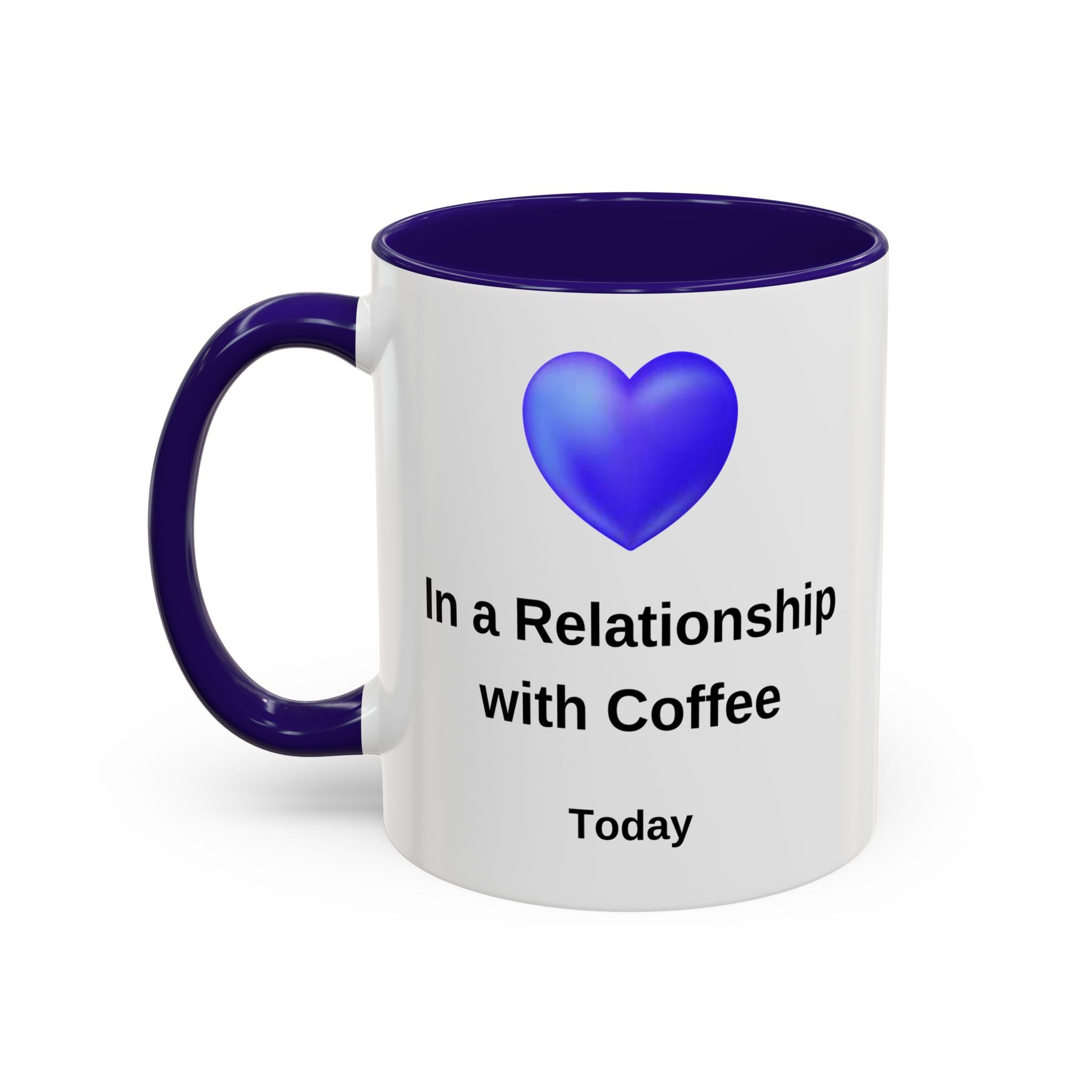 Coffee Lover Mug, Funny Coffee Cup Gift, Relationship with Coffee, Colorful Ceramic Mug, Coffee Addict Mug, Coffee Gift for Her, Coffee Mug