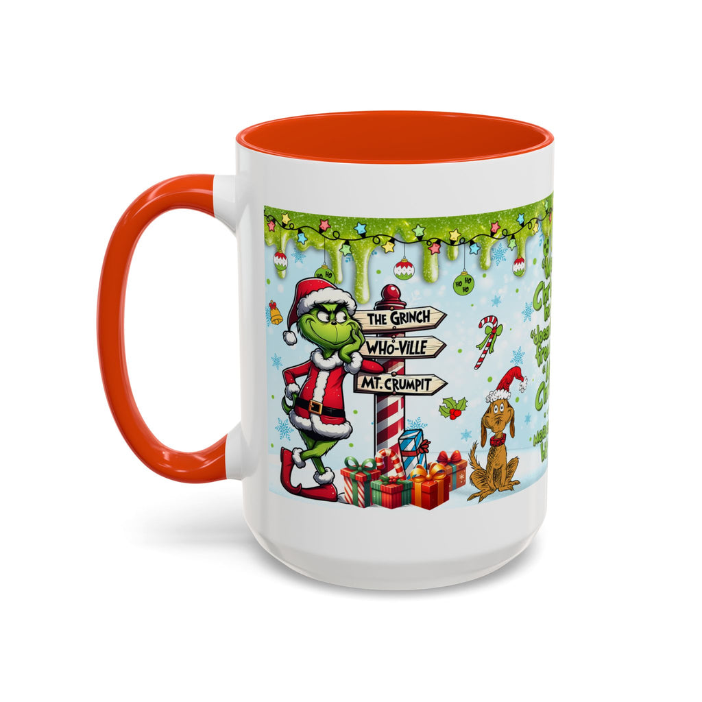 Grinch Christmas Mug | Colorful 11oz 15oz Ceramic Coffee Cup