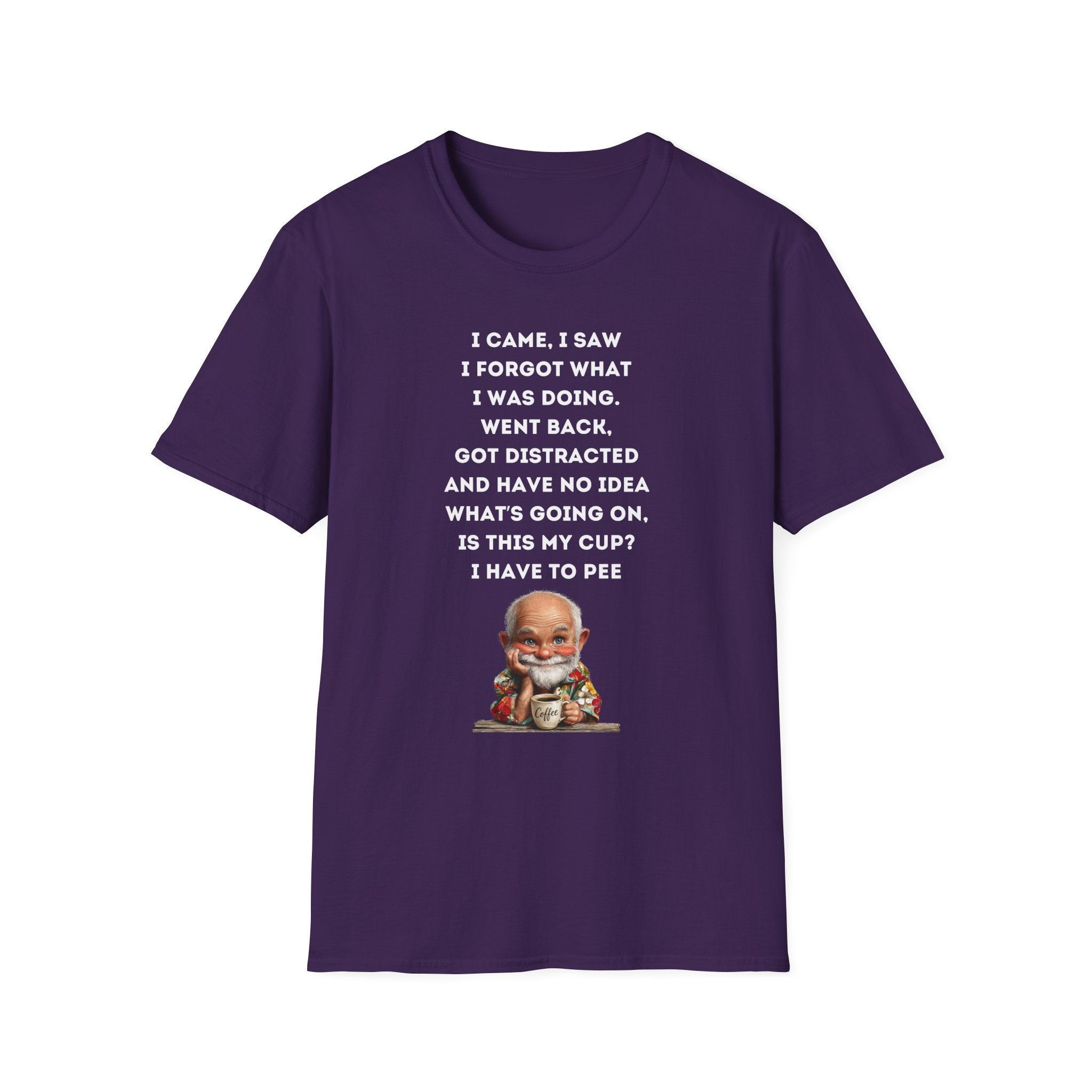 Funny Forgetful Grandpa Quote T-Shirt | Cute Elderly Character, Humorous Text