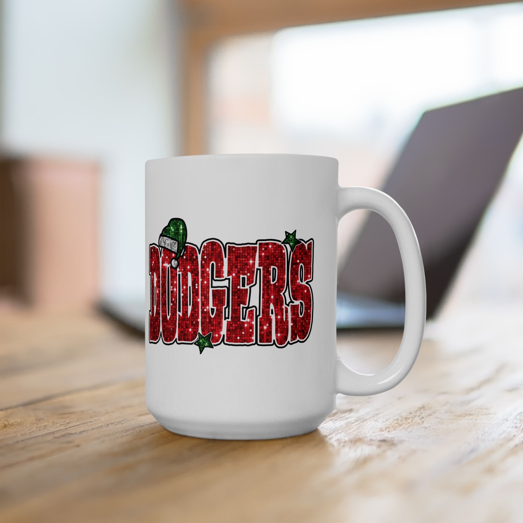 Doyers Festive Holiday Mug - Perfect for Christmas Cheer, Gift for Coffee Lovers, Cute Seasonal Drinkware, LA Dodgers, Holiday Decor