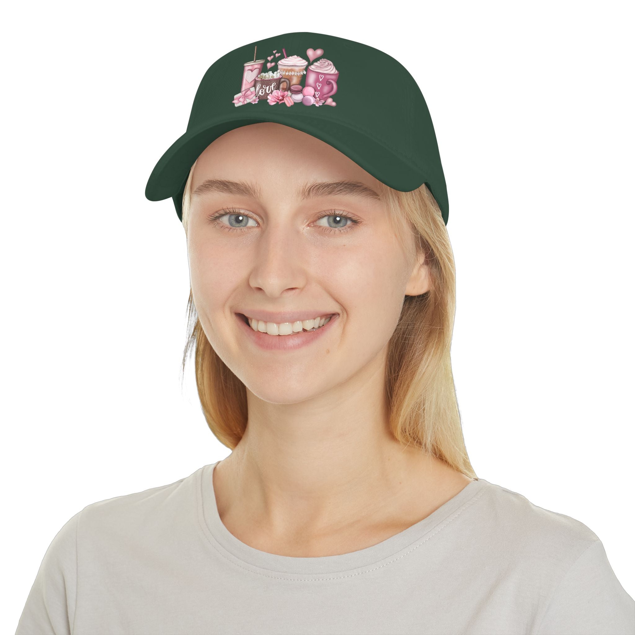 Love and Coffee Low Profile Baseball Cap
