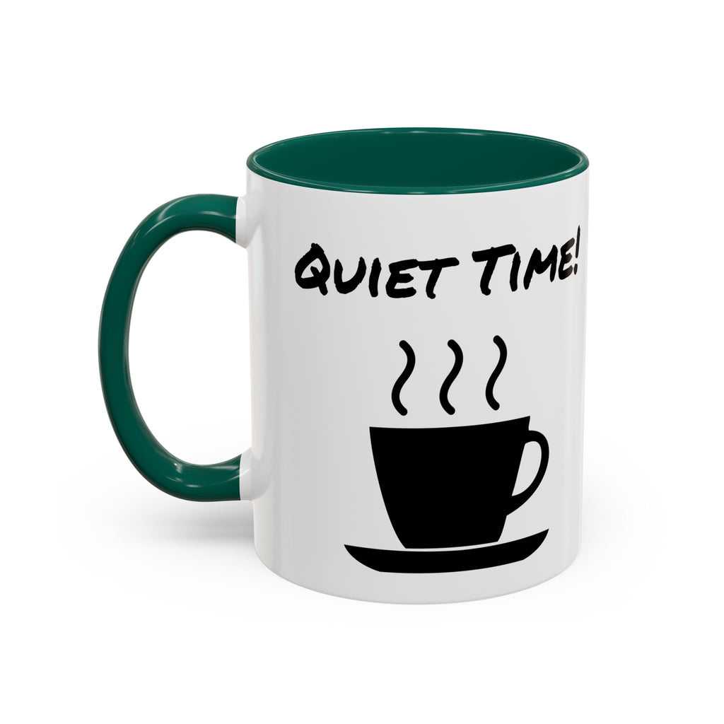 Quiet Time Coffee Mug — Black Accent 11oz/15oz