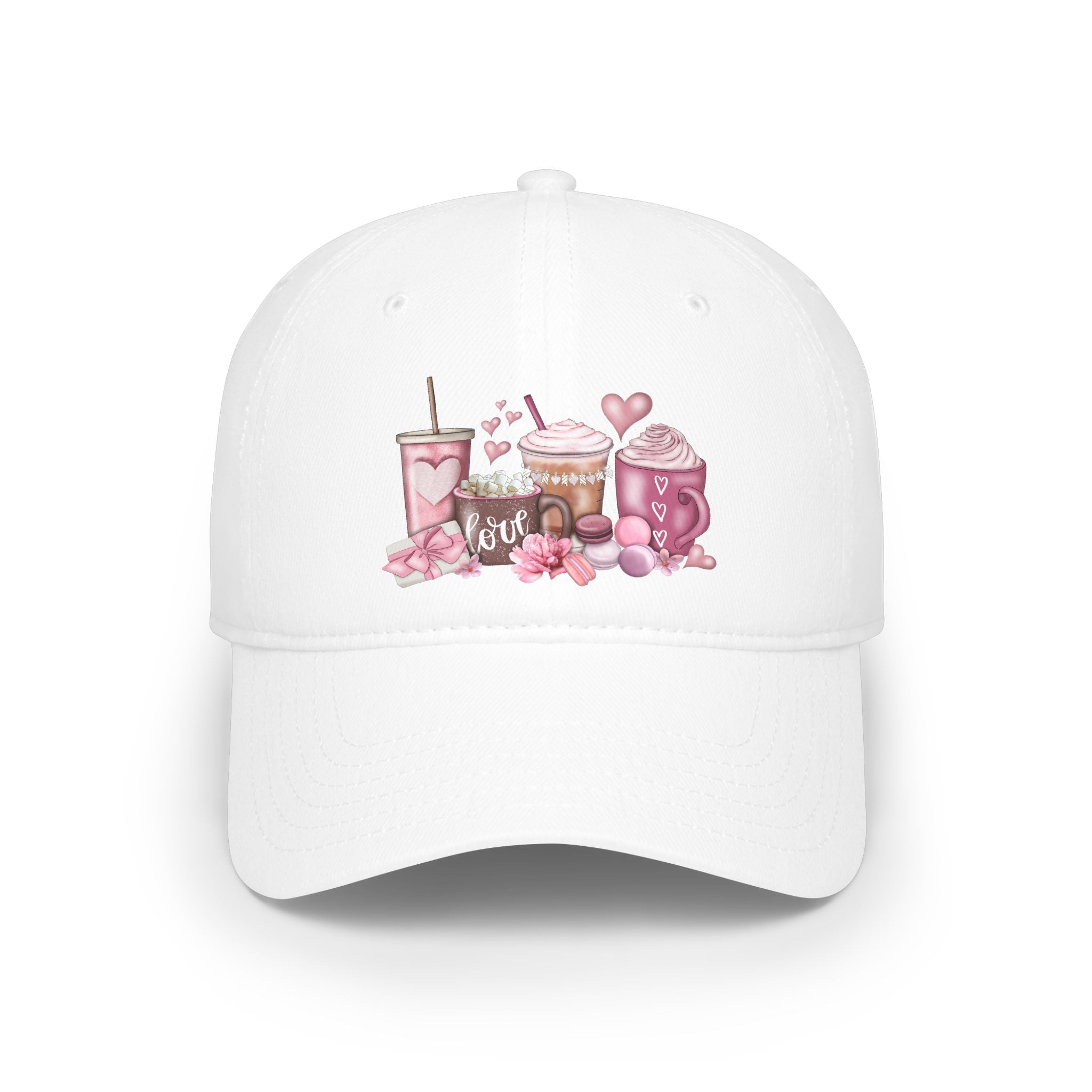Love and Coffee Low Profile Baseball Cap