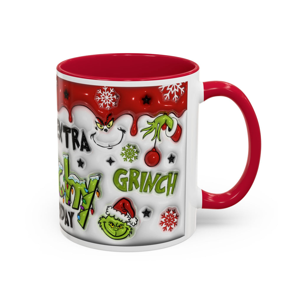 Grinch Holiday Mug - Feeling Extra Grinchy Today! Christmas Gift, Funny Coffee Cup, Holiday Decor, Winter Warmth