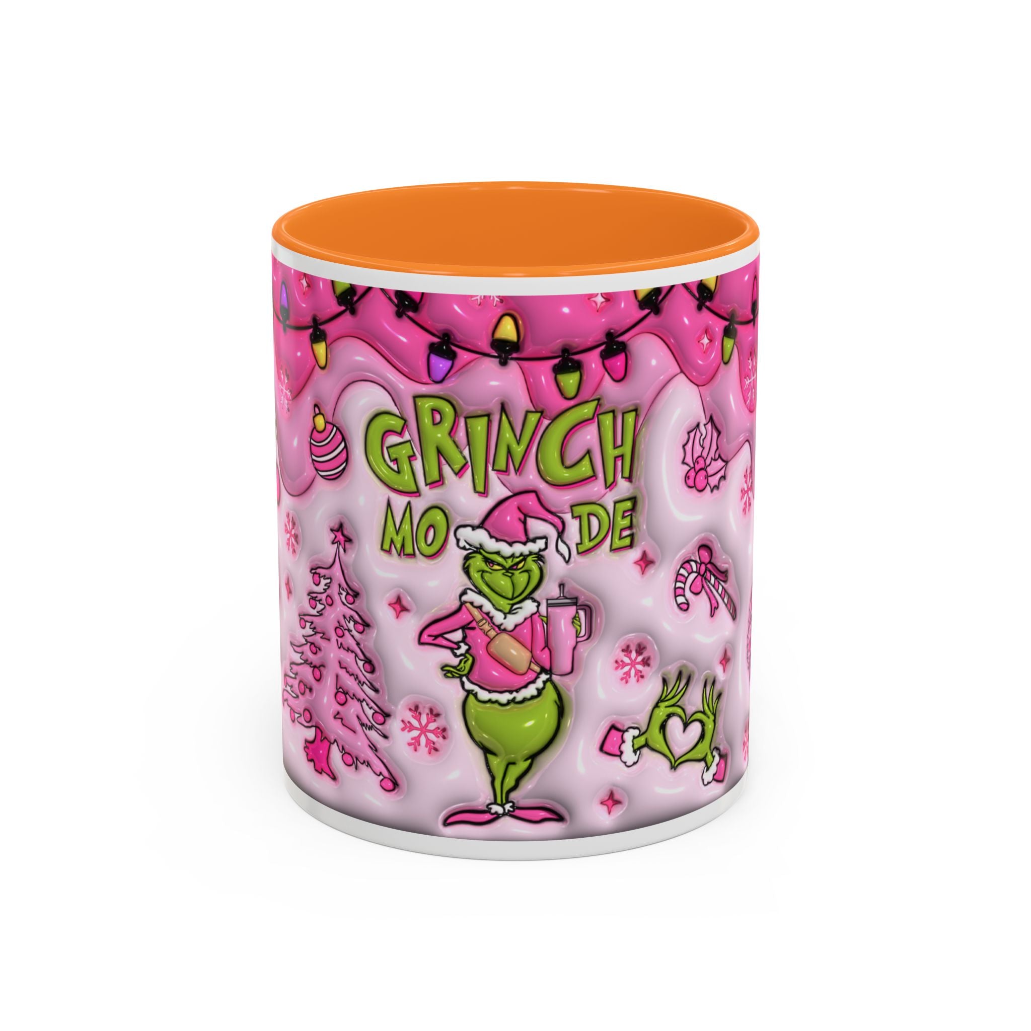 Colorful Grinch Mug, Holiday Gift, Whimsical Drinkware, Festive Coffee Cup, Christmas Decor, Grinch Mode Mug