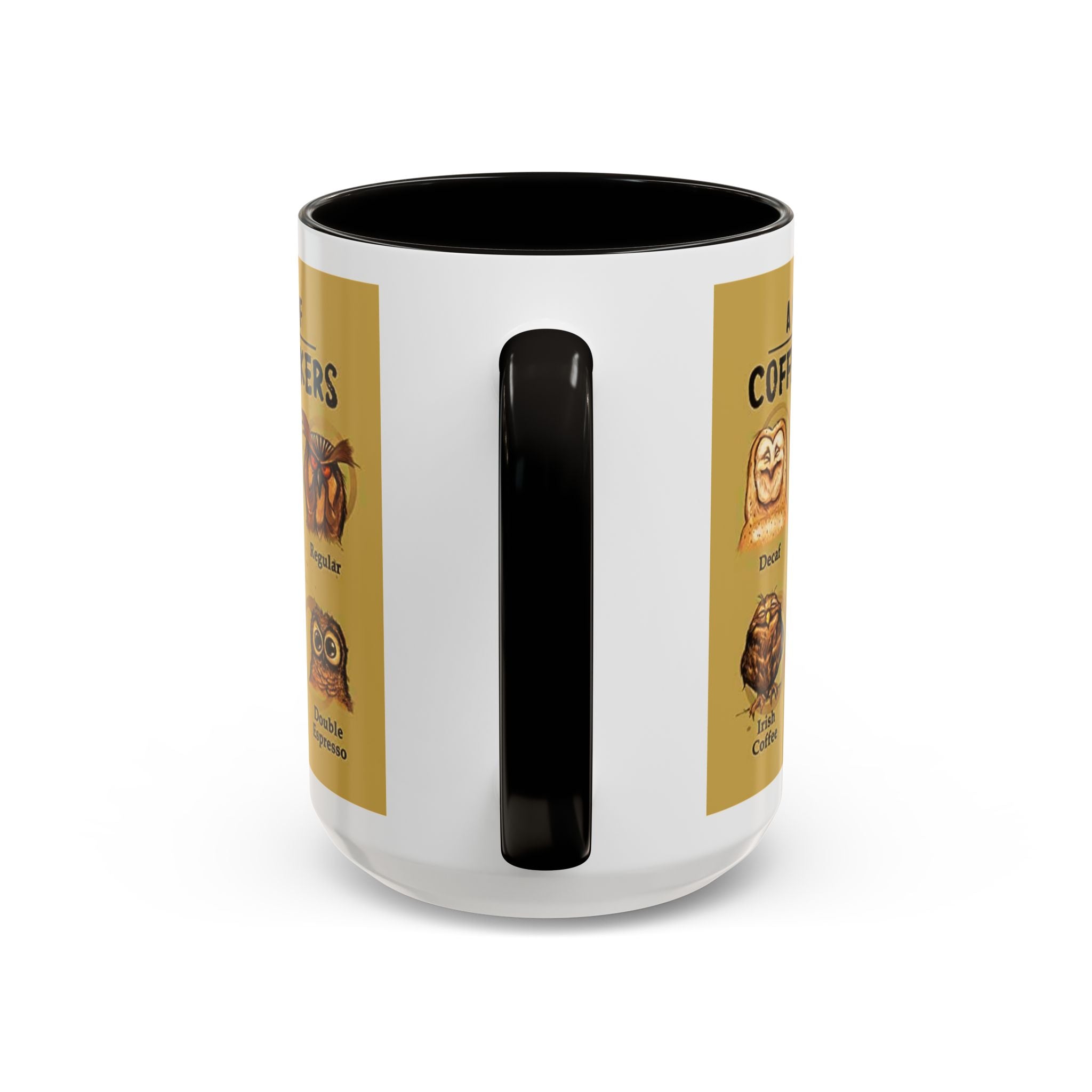 Coffee Owl Mug — "A Hoo's Hoo of Coffee Drinkers" 11oz/15oz