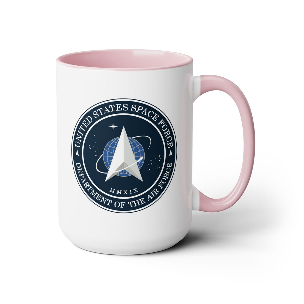 United States Space Force #SpaceForce Two-Tone Coffee Mugs, 15oz
