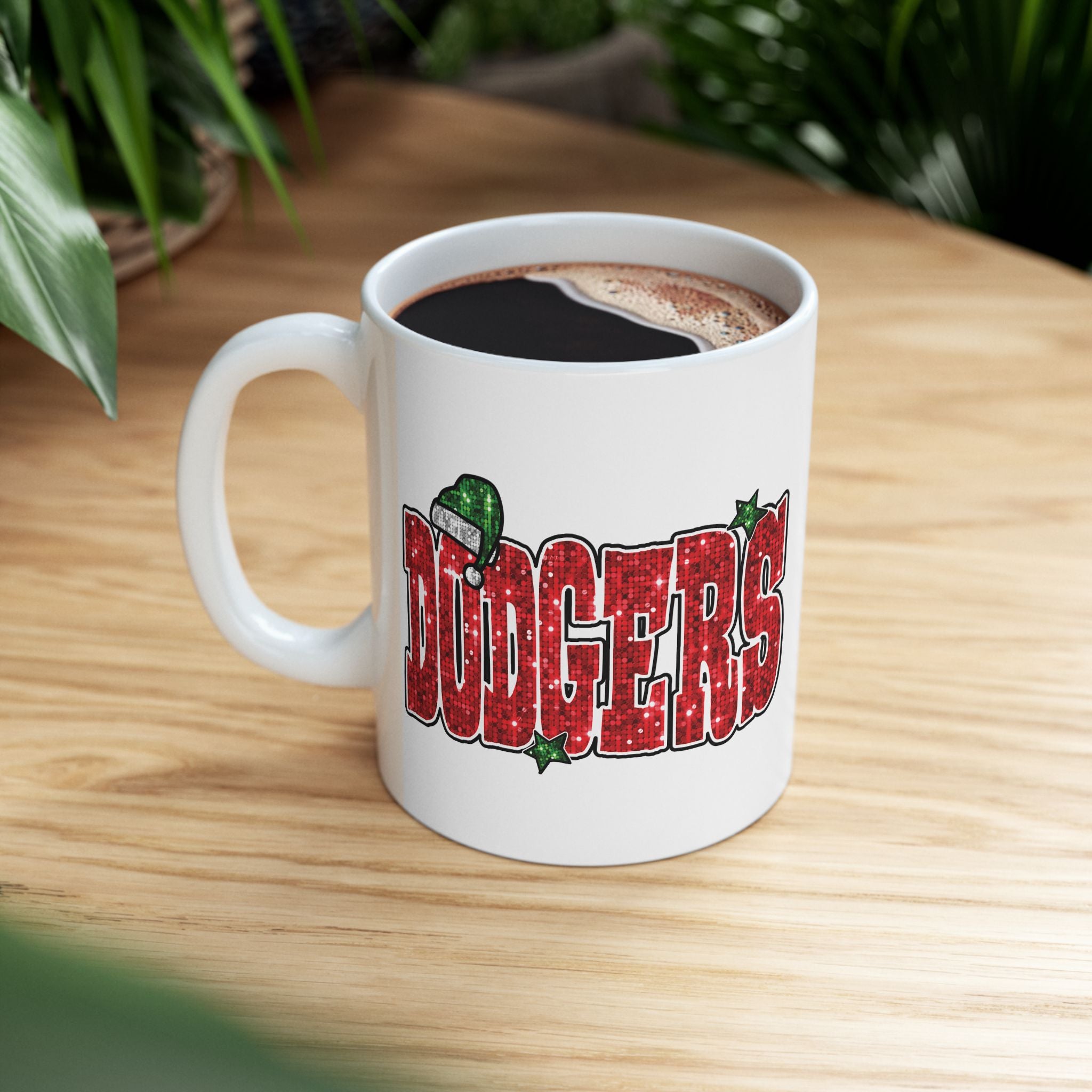 Doyers Festive Holiday Mug - Perfect for Christmas Cheer, Gift for Coffee Lovers, Cute Seasonal Drinkware, LA Dodgers, Holiday Decor