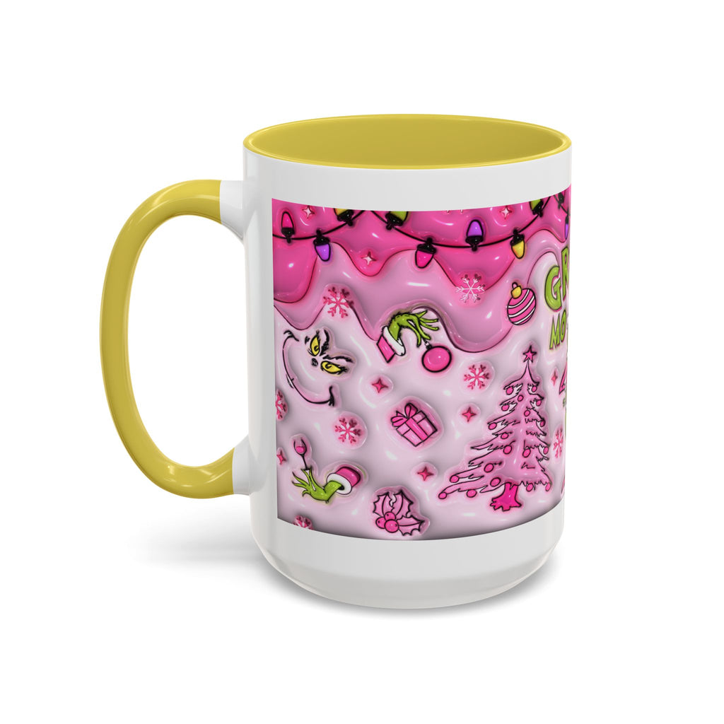 Colorful Grinch Mug, Holiday Gift, Whimsical Drinkware, Festive Coffee Cup, Christmas Decor, Grinch Mode Mug