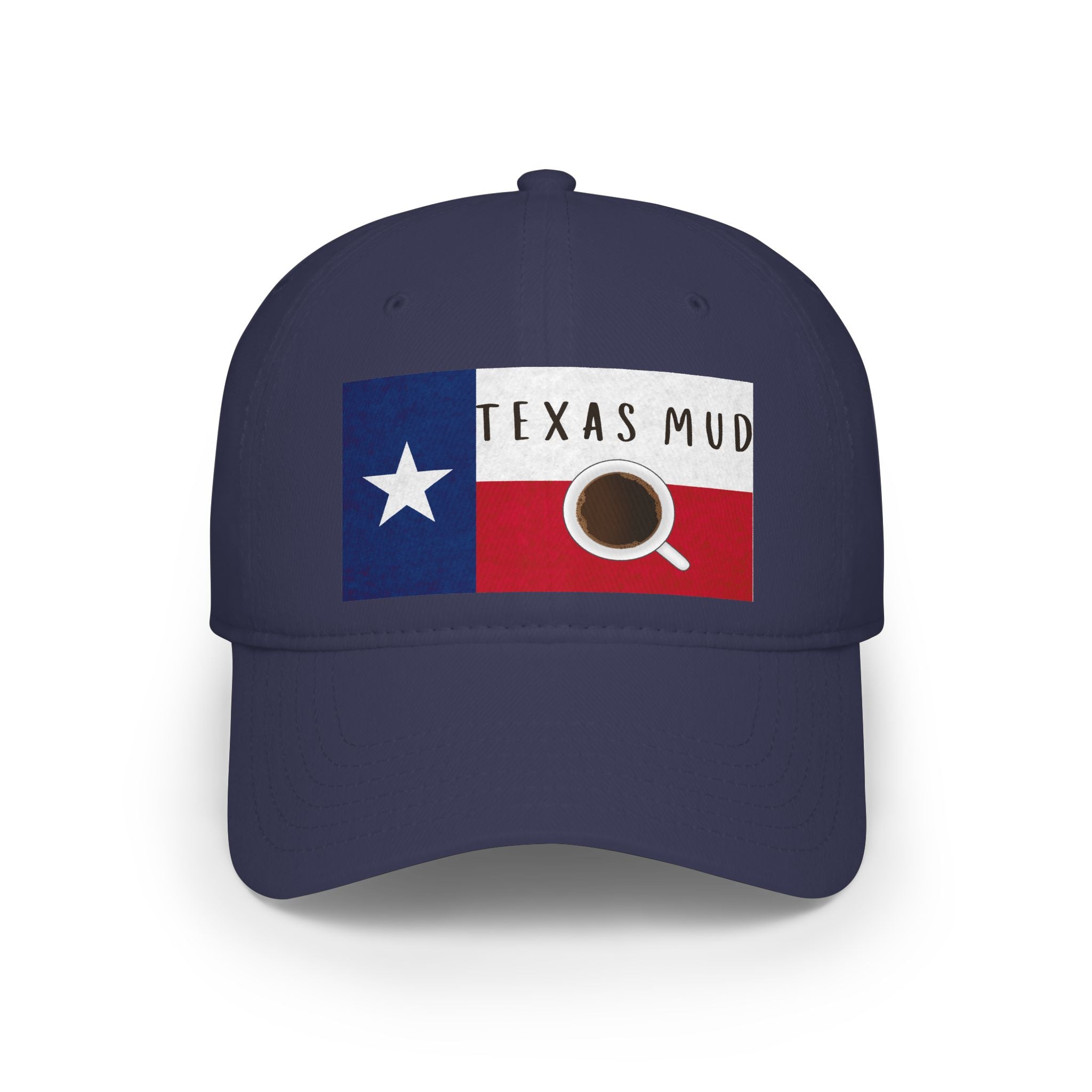 Texas Mud Coffee Flag Cap — Low Profile Baseball Hat