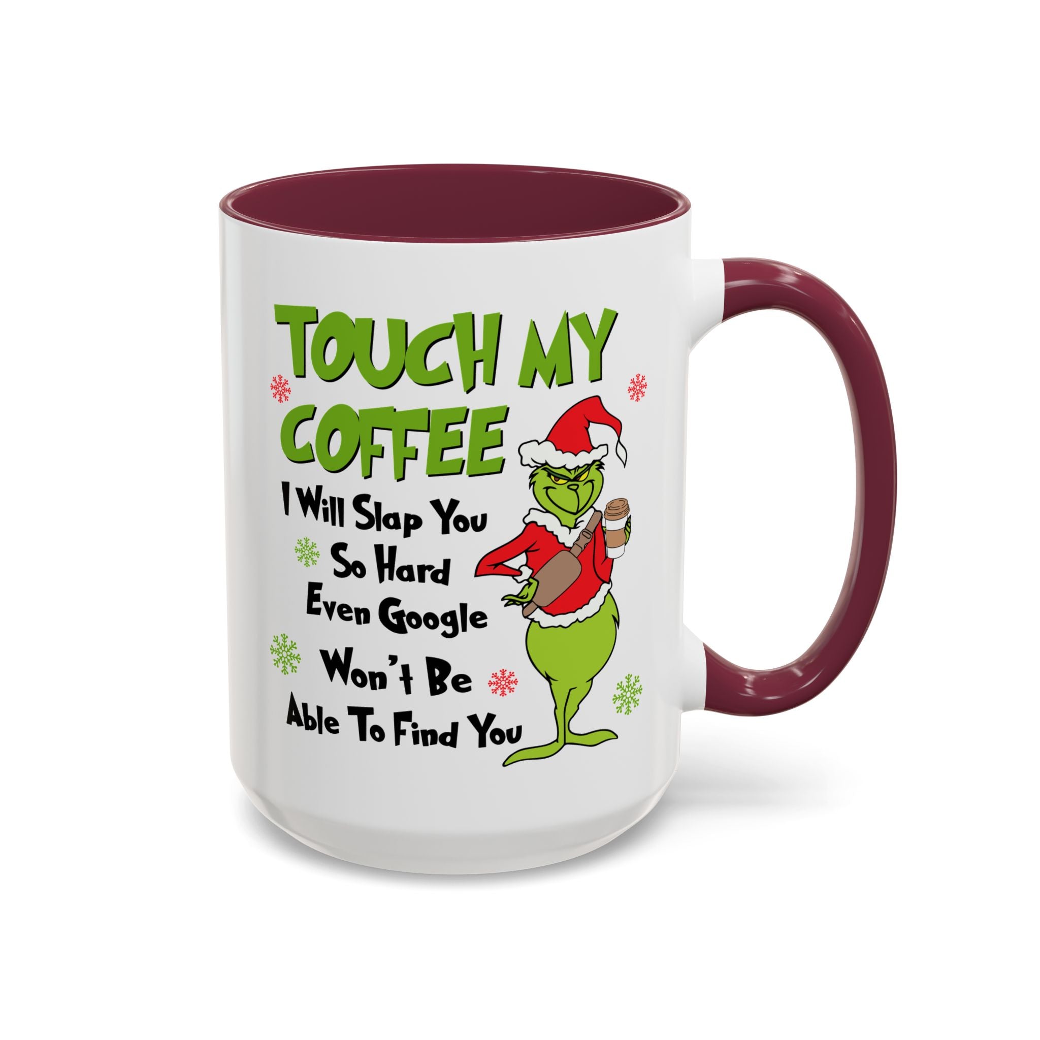 Colorful Grinch Coffee Mug - Fun Holiday Cup, Unique Gift, 11oz & 15oz Sizes, Perfect for Christmas, Funny Humor Mug, Coffee Lover's Delight