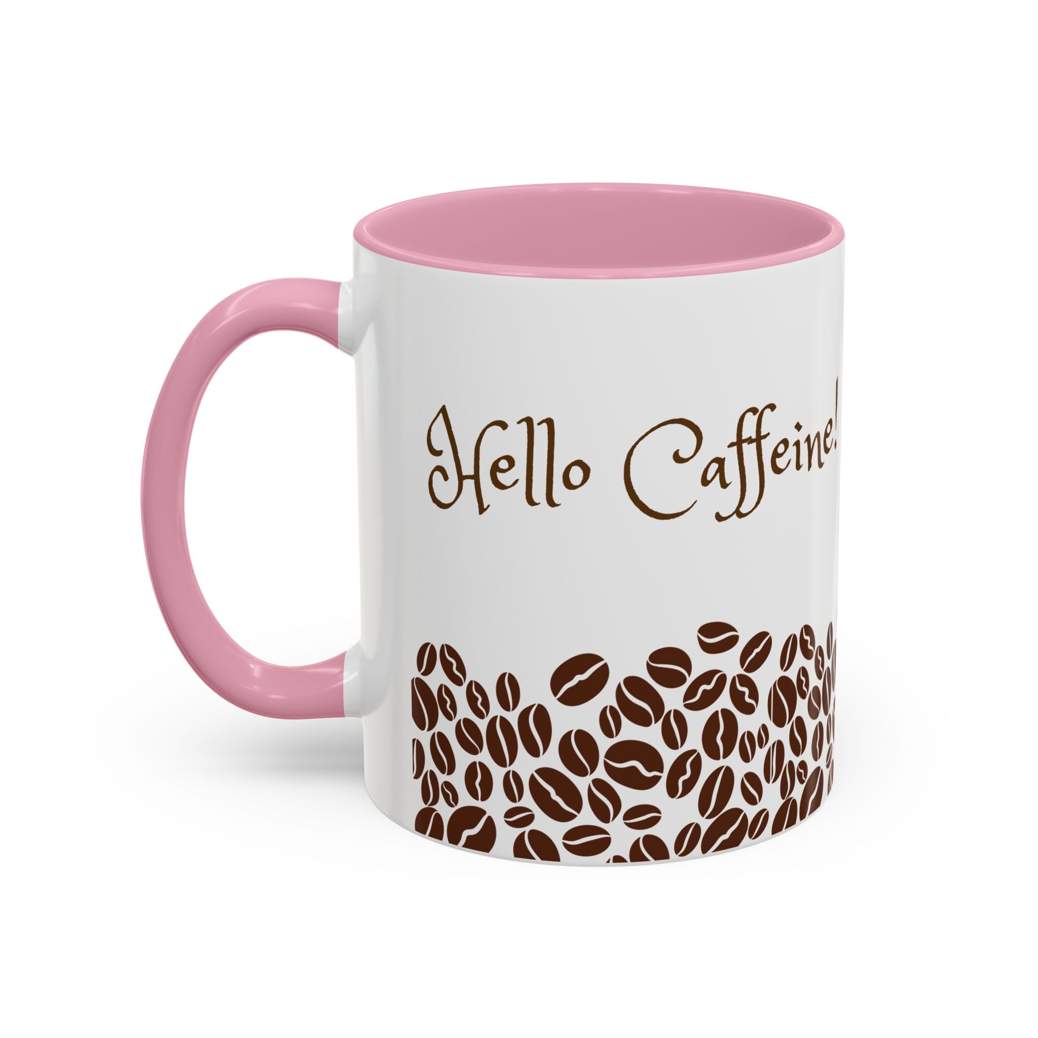 Hello Caffeine! Coffee Bean Ceramic Mug (11oz & 15oz)