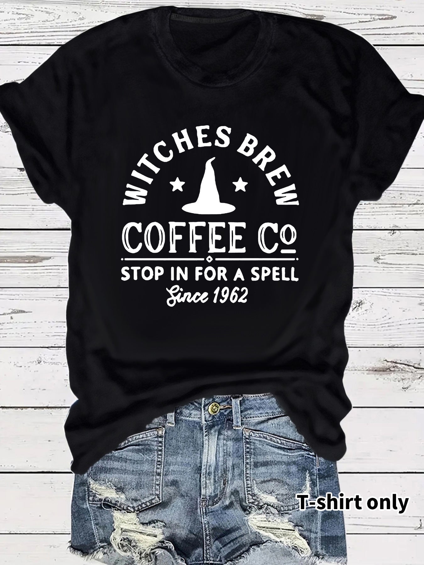 T-shirt women COFFEE CO letters