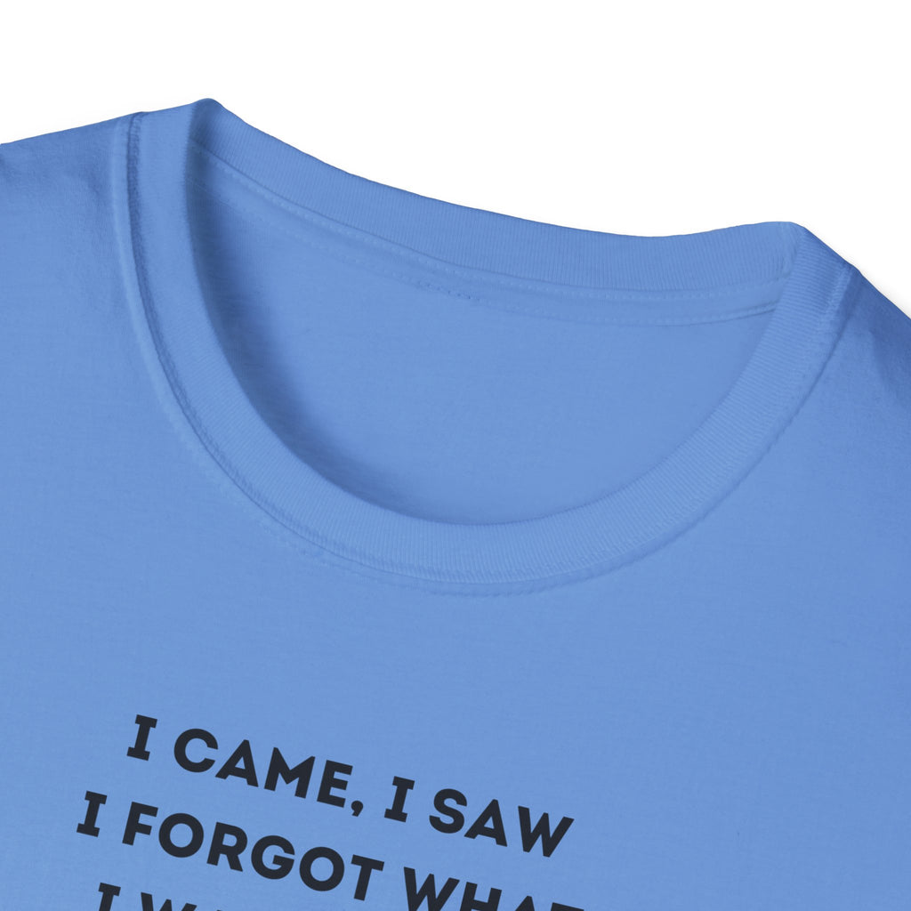 Forgetful Mini Character I Have To Pee T-Shirt | Funny Quote Tee