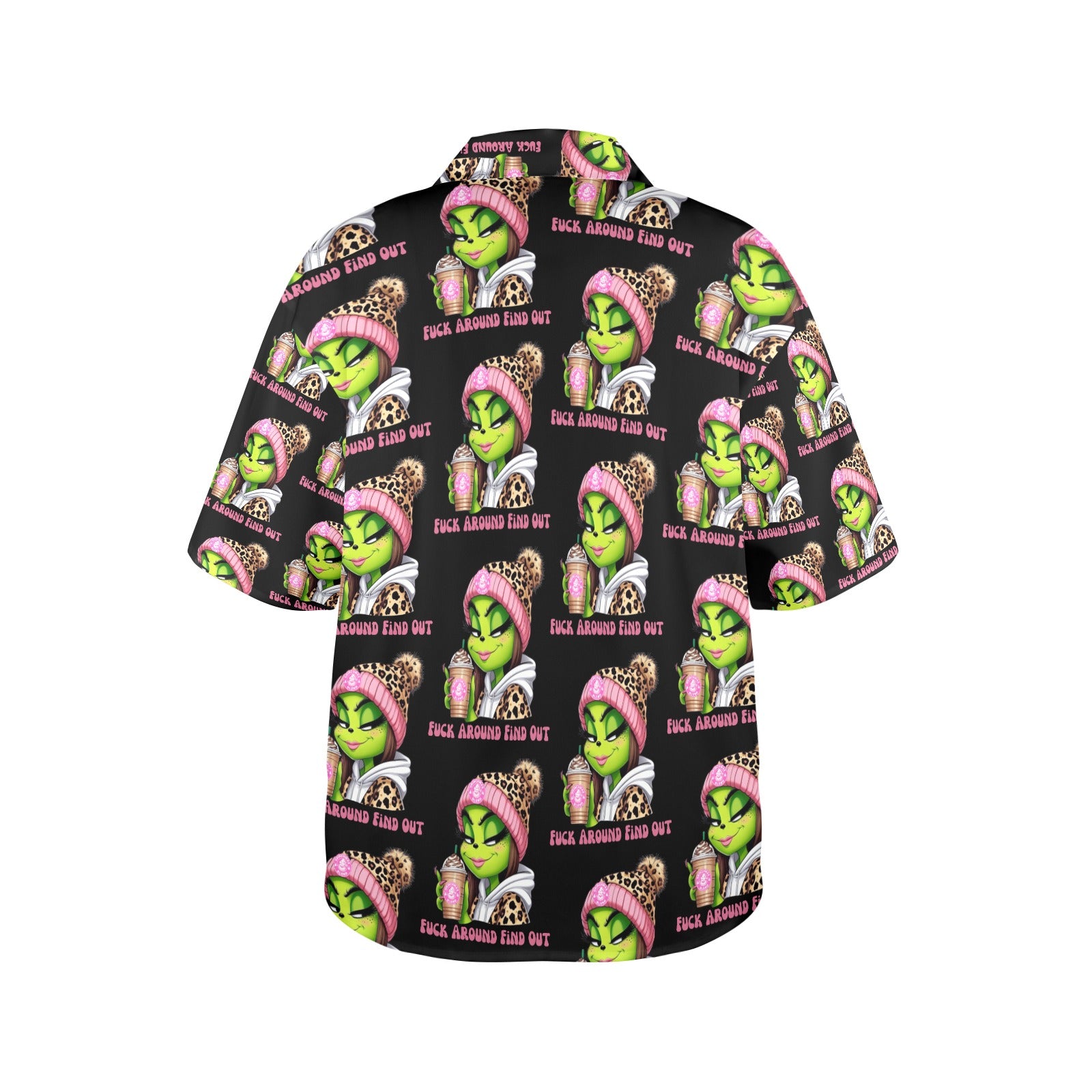 Fa/Fo Women's All Over Print Miss Grinch Shirt （Made in USA Ships to USA Only）