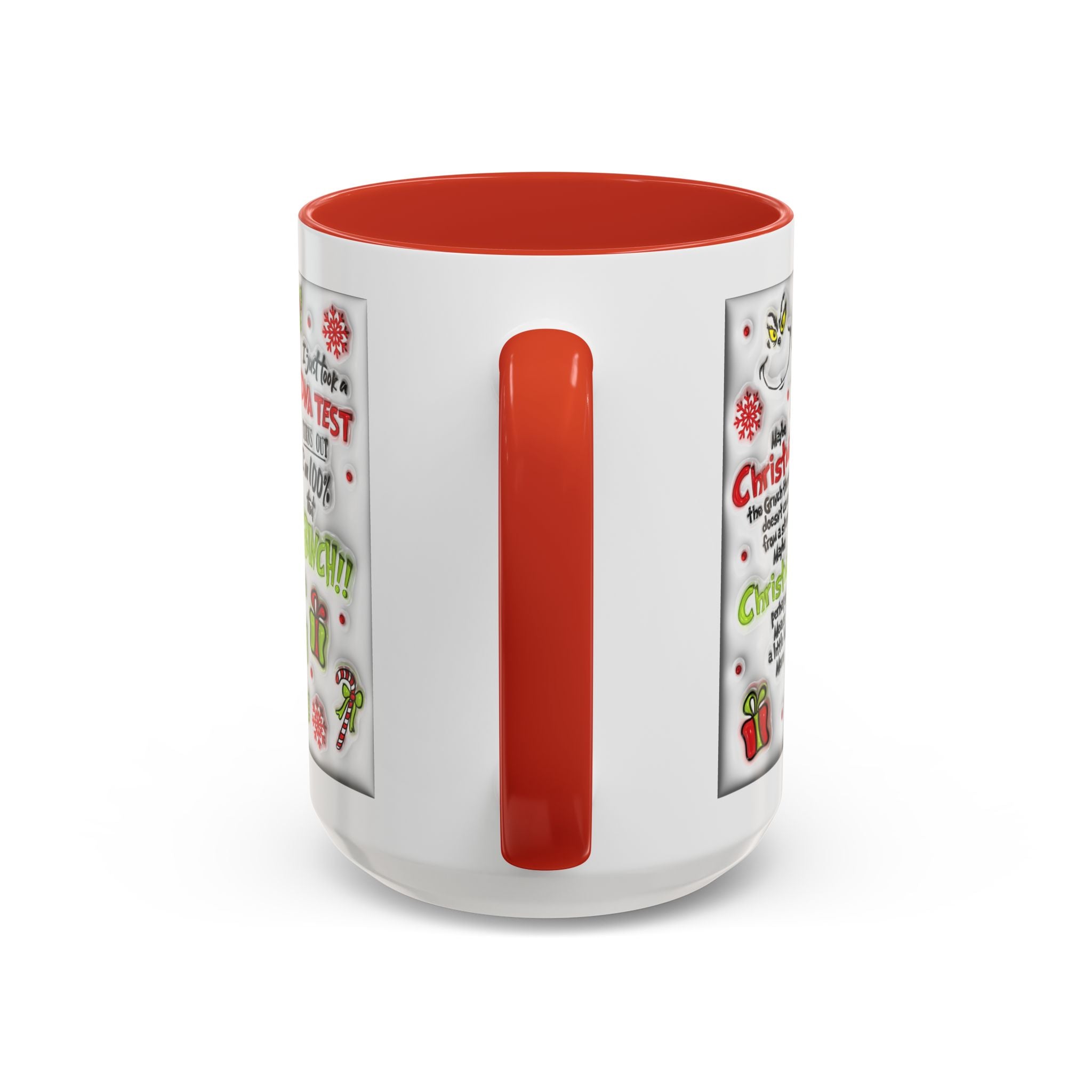 Grinchy Holiday Coffee Mug — "Feeling Extra Grinchy Today" Accent Mug (11/15oz)