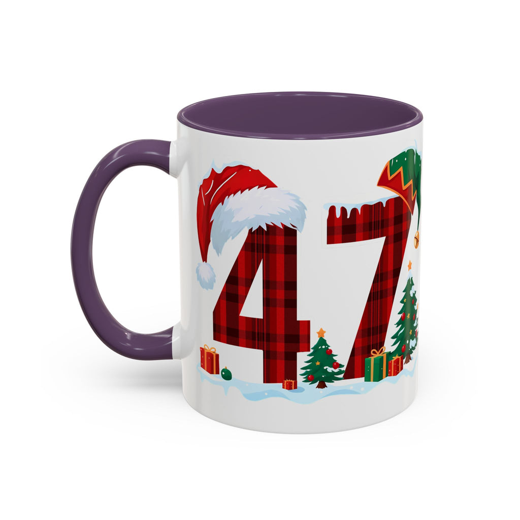 President 47 Trump Christmas Mug | Accent Coffee Mug