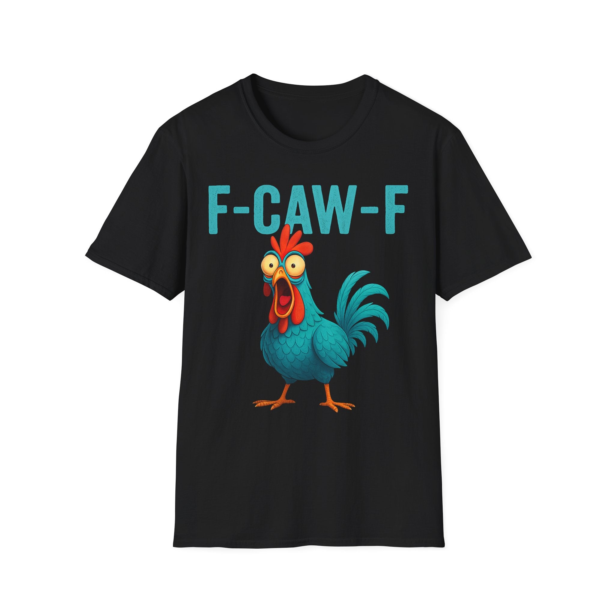 Effects of Coffee - Funny F-Caw-F Chicken T-Shirt, Humorous Tee, Gift for Poultry Lovers, Unisex Relaxed Shirt, Cartoon Animal Shirt