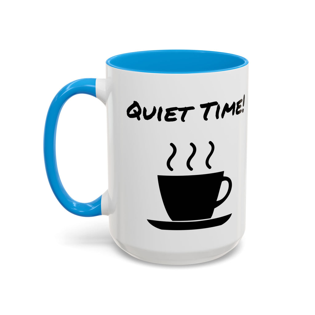 Quiet Time Coffee Mug — Black Accent 11oz/15oz