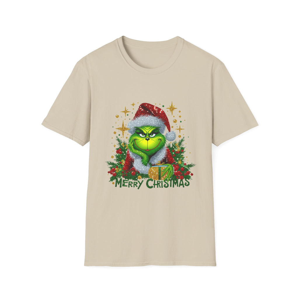 Grinch Christmas T-Shirt | Unisex Softstyle Tee | Merry Christmas Tee | Holiday Gift | Festive Apparel | Cute Grinch Shirt | Xmas Fashion