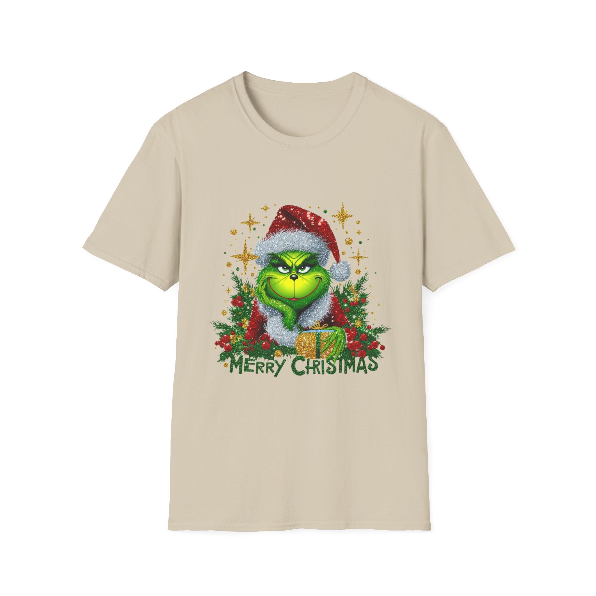 Grinch Christmas T-Shirt | Unisex Softstyle Tee | Merry Christmas Tee | Holiday Gift | Festive Apparel | Cute Grinch Shirt | Xmas Fashion