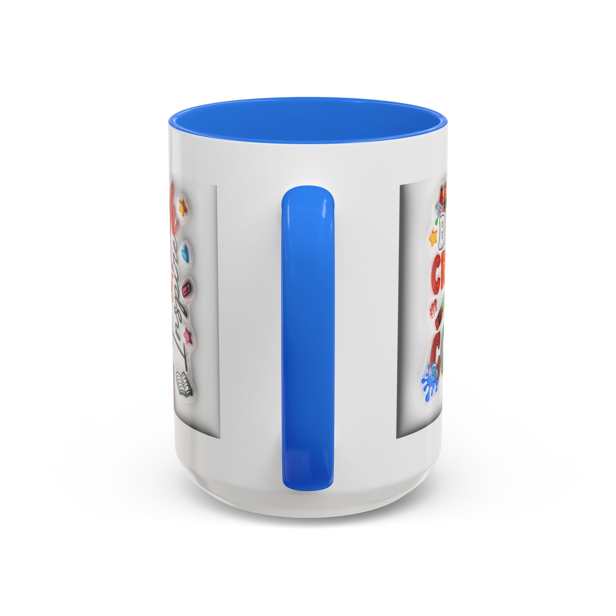Personalized Teacher Mugs | Colorful 11oz & 15oz Coffee Cups | Fun Gift for Educators | Back to School | Teacher Appreciation