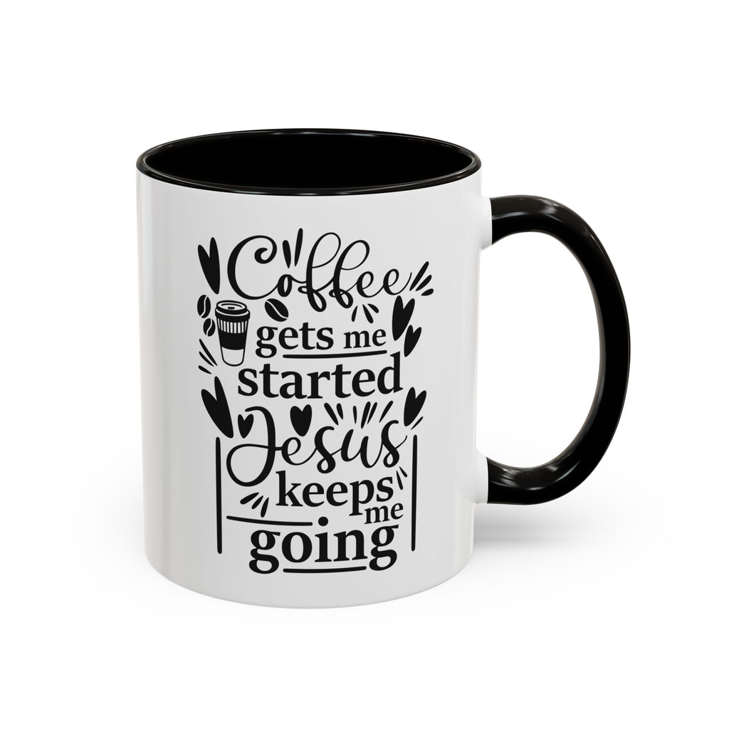 Faithful Morning Mug, Christian Coffee Cup, Religious Tea Mug, Jesus and Coffee Drinkware, Colorful Ceramic Mug