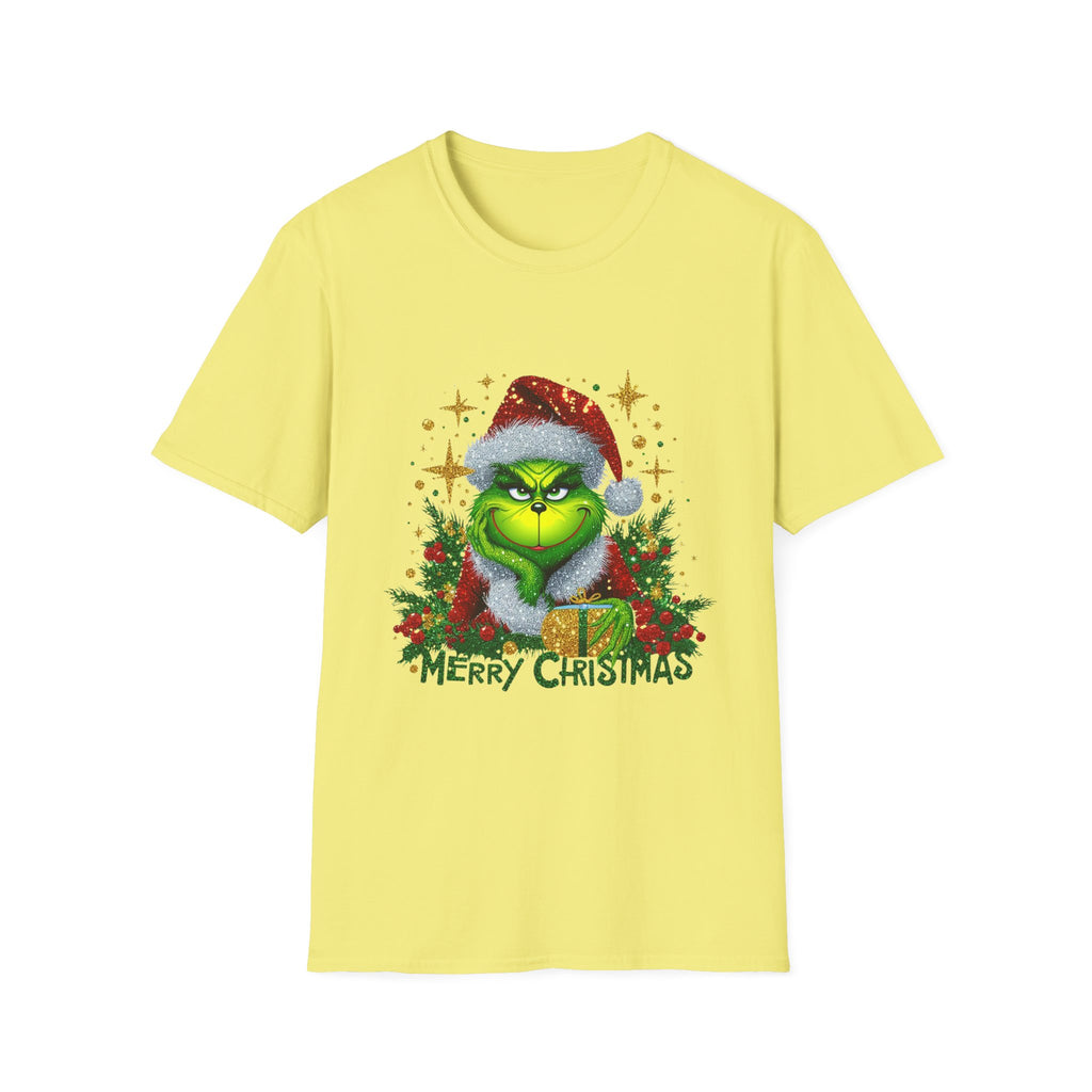 Grinch Christmas T-Shirt | Unisex Softstyle Tee | Merry Christmas Tee | Holiday Gift | Festive Apparel | Cute Grinch Shirt | Xmas Fashion