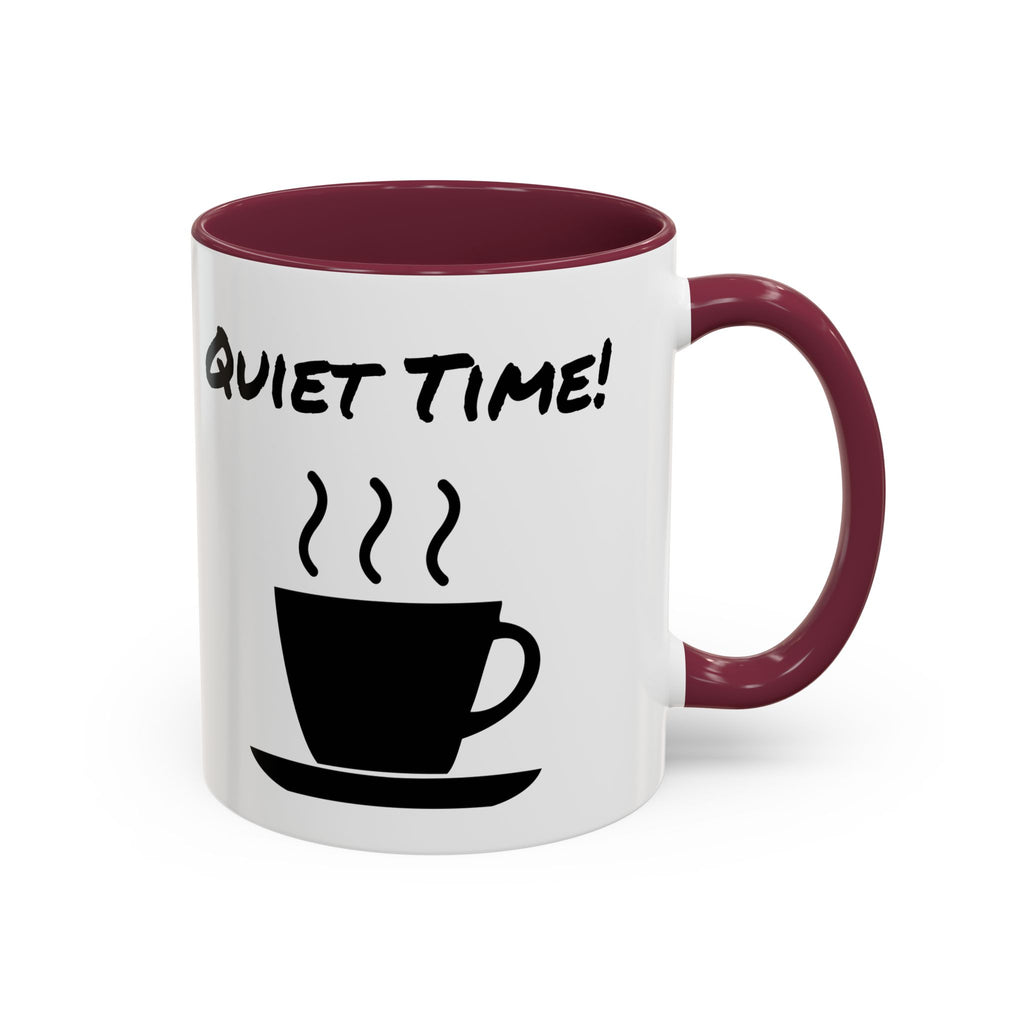 Quiet Time Coffee Mug — Black Accent 11oz/15oz