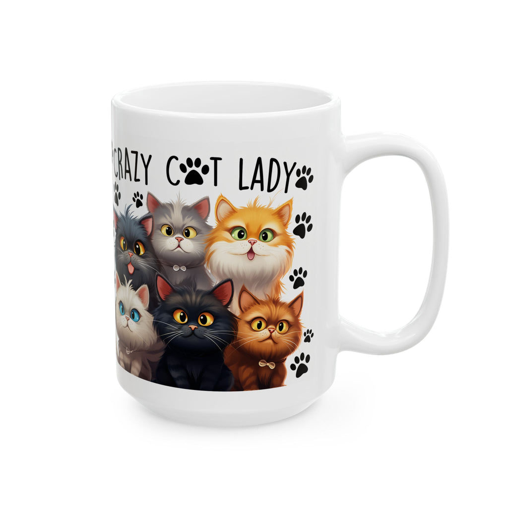 Crazy Cat Lady Cute Kittens Mug | Ceramic Coffee Tea Cup