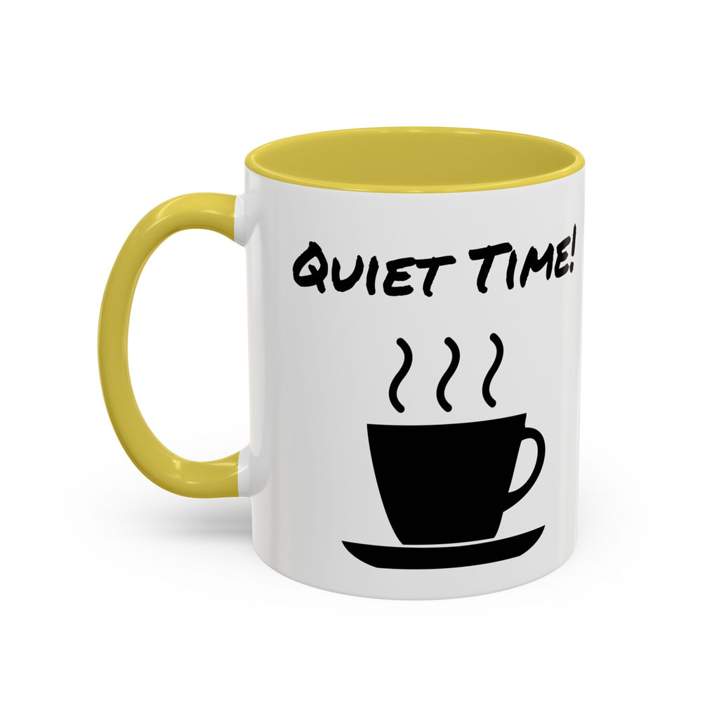 Quiet Time Coffee Mug — Black Accent 11oz/15oz