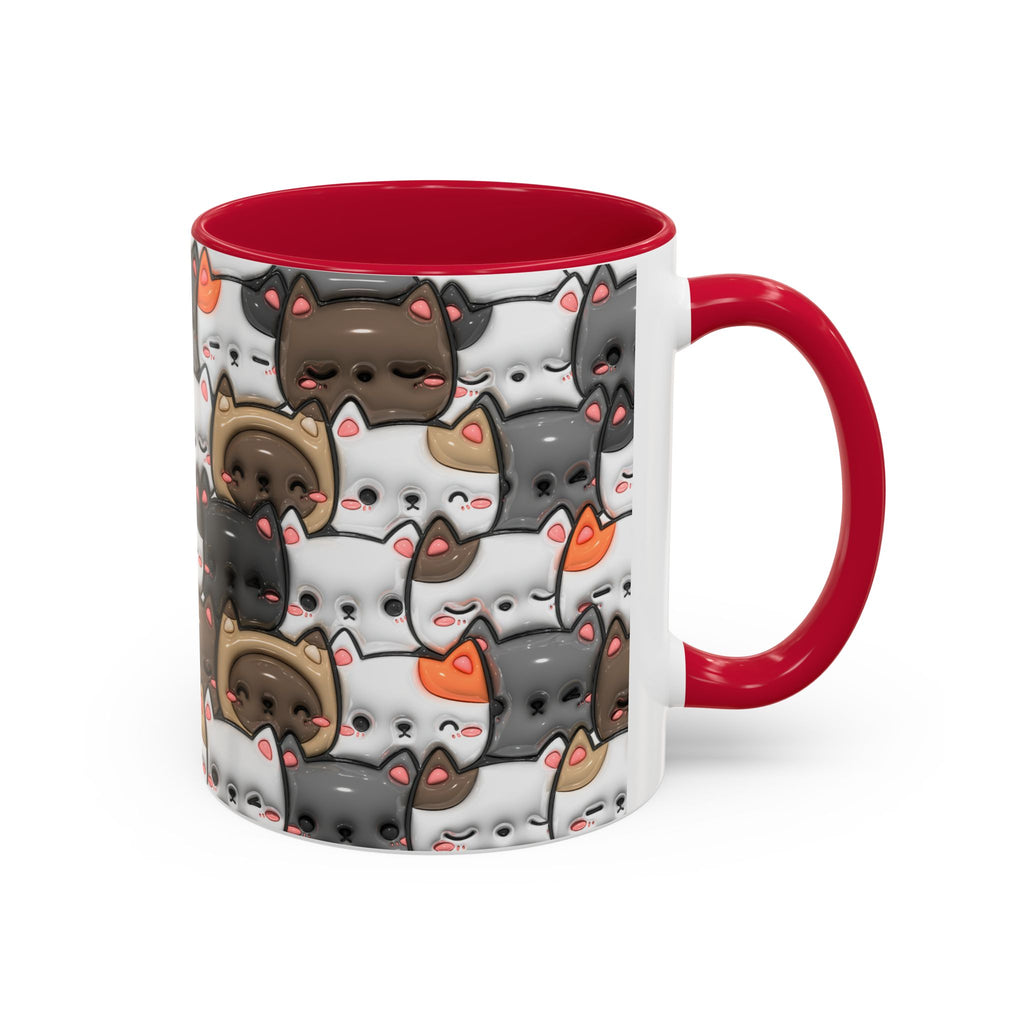 Colorful Cat Mugs - Cute Pet Lover Gift, Cat-Themed Coffee Cup, Cat Lover's Mug, Fun Kitchen Decor, Feline Art Drinkware