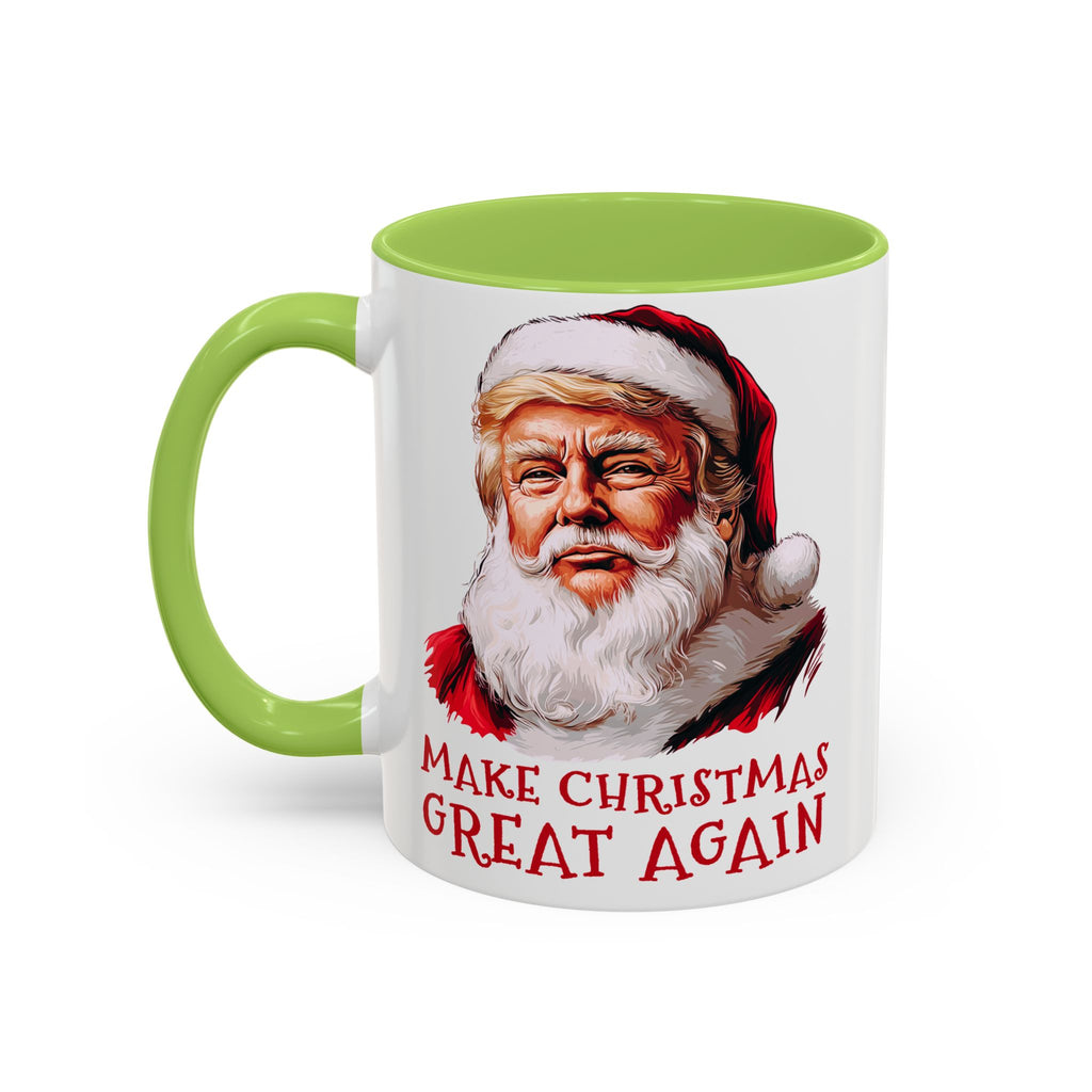 Santa Claus Trump Portrait Mug | Make Christmas Great Again, Holiday Coffee Mug
