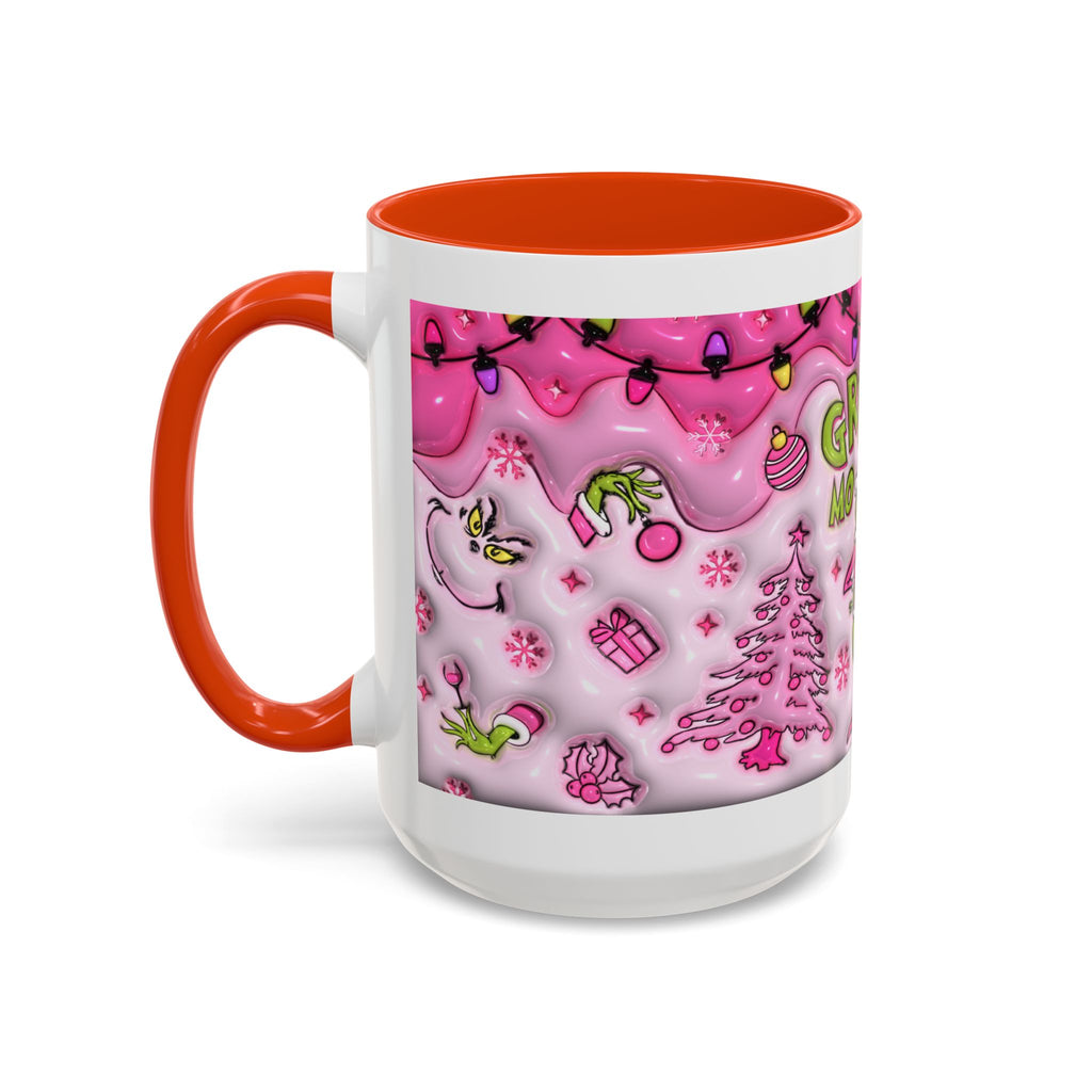 Colorful Grinch Mug, Holiday Gift, Whimsical Drinkware, Festive Coffee Cup, Christmas Decor, Grinch Mode Mug
