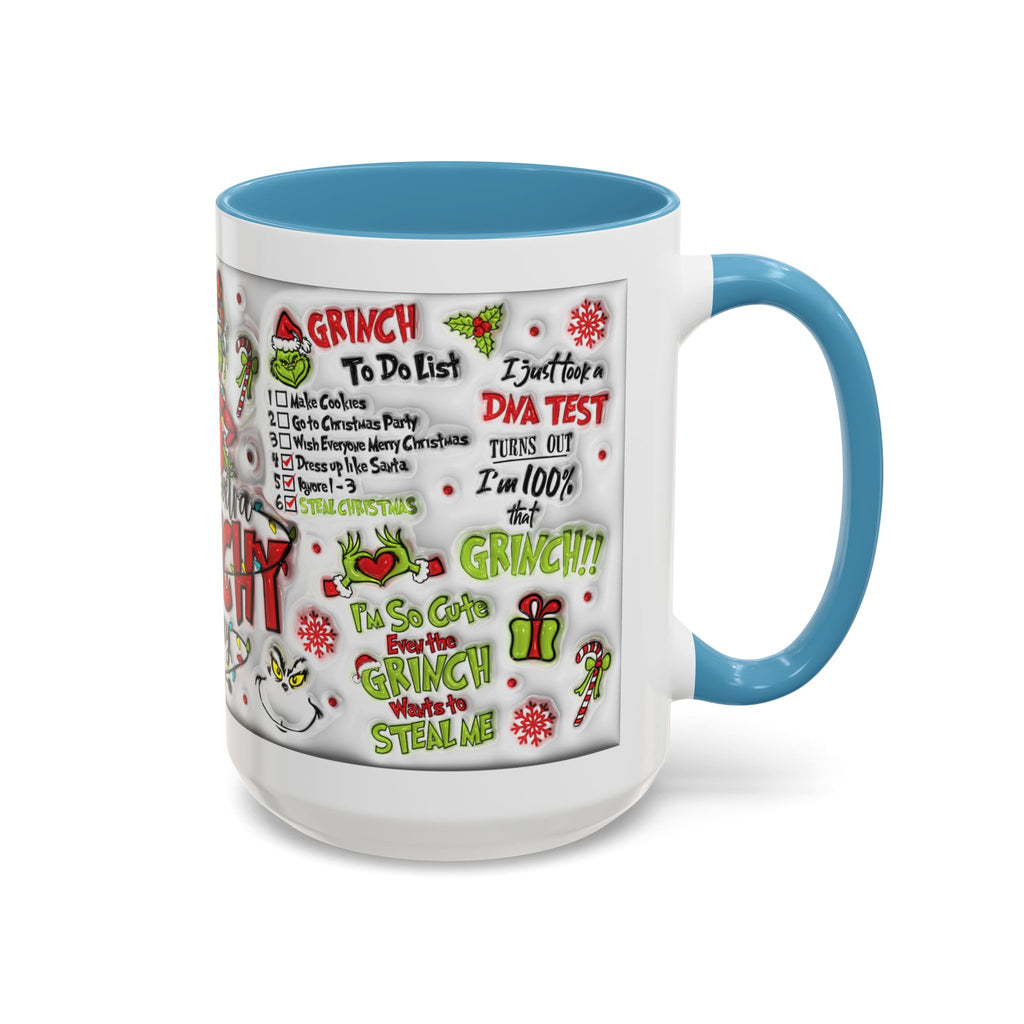 Grinchy Holiday Coffee Mug — "Feeling Extra Grinchy Today" Accent Mug (11/15oz)