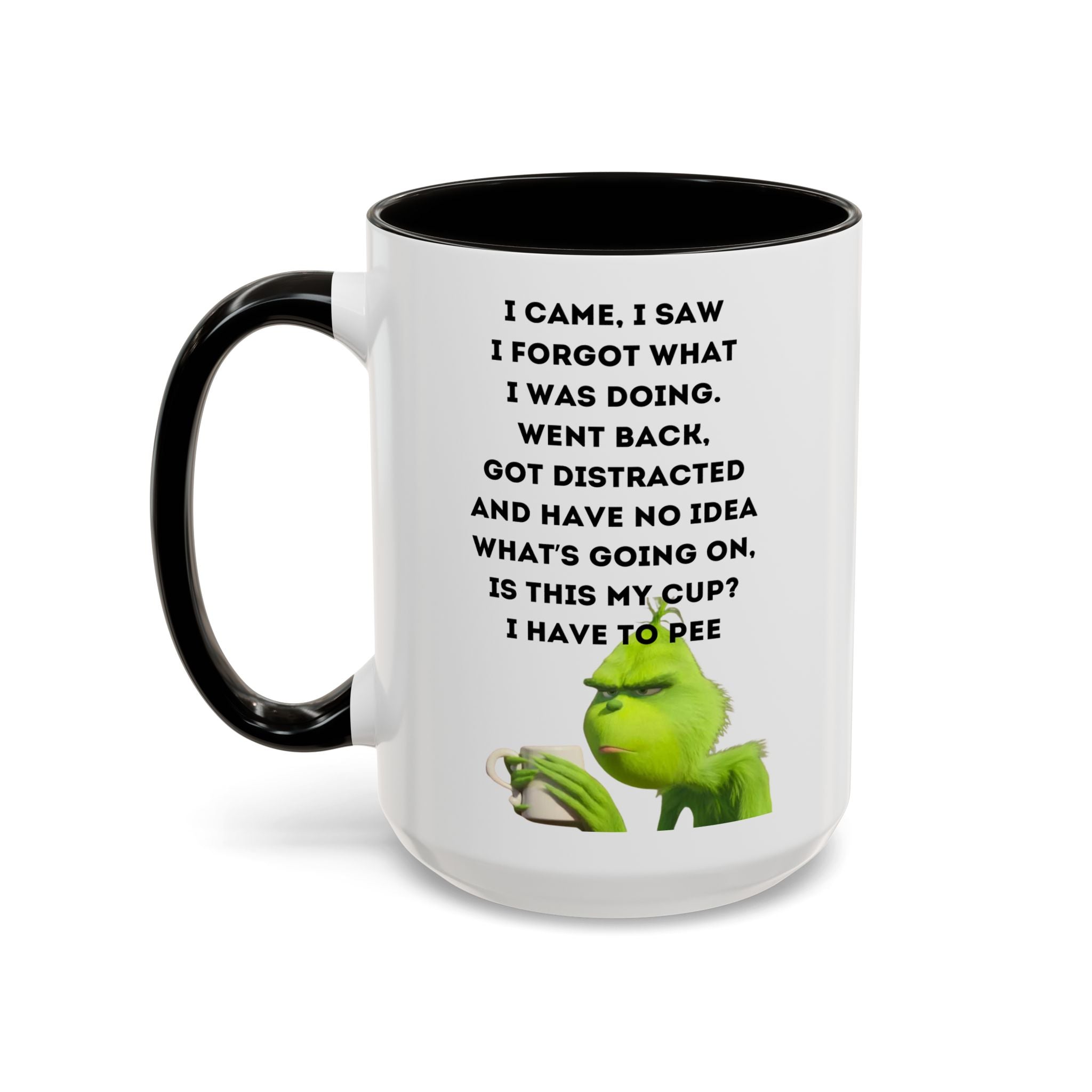 Colorful Grinch Coffee Mug, Fun Holiday Gift, Funny Tea Cup, Quirky Kitchen Decor, Grinch Fan Mug, Christmas Gift Idea