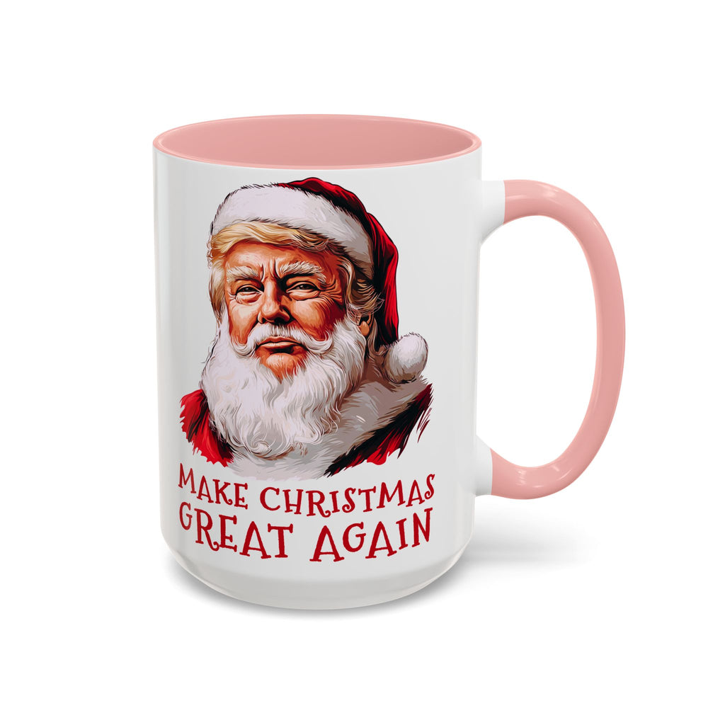 Santa Claus Trump Portrait Mug | Make Christmas Great Again, Holiday Coffee Mug