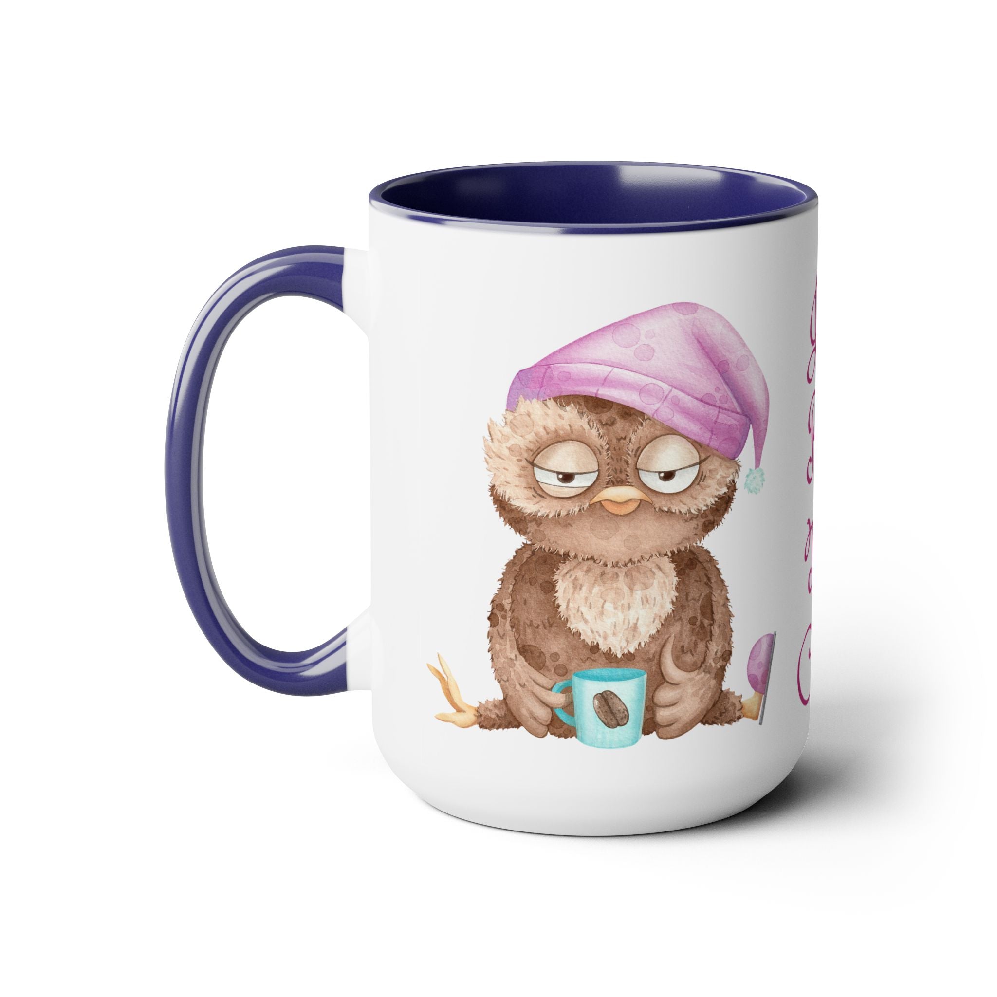 Just Pour The Coffee - Two-Tone Coffee Mugs, 15oz