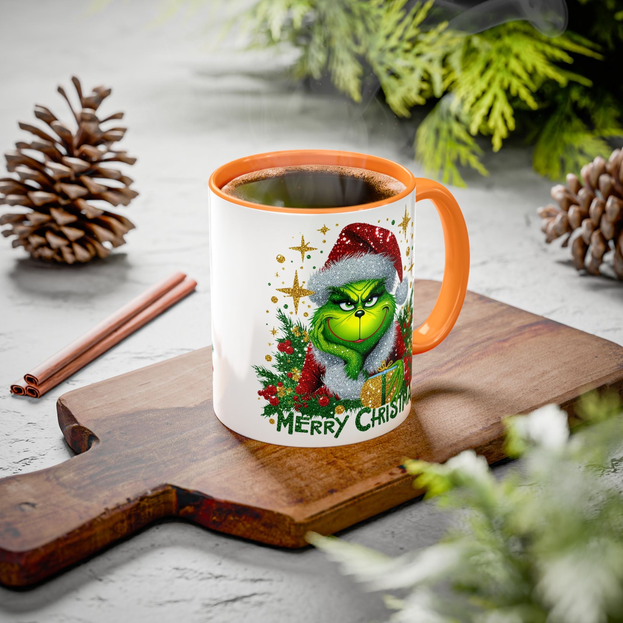 Grinchy Christmas Mug - 11oz & 15oz, Holiday Gift, Festive Beverage Cup, Winter Decorations, Fun Coffee Mug, Grinch Lover Gift
