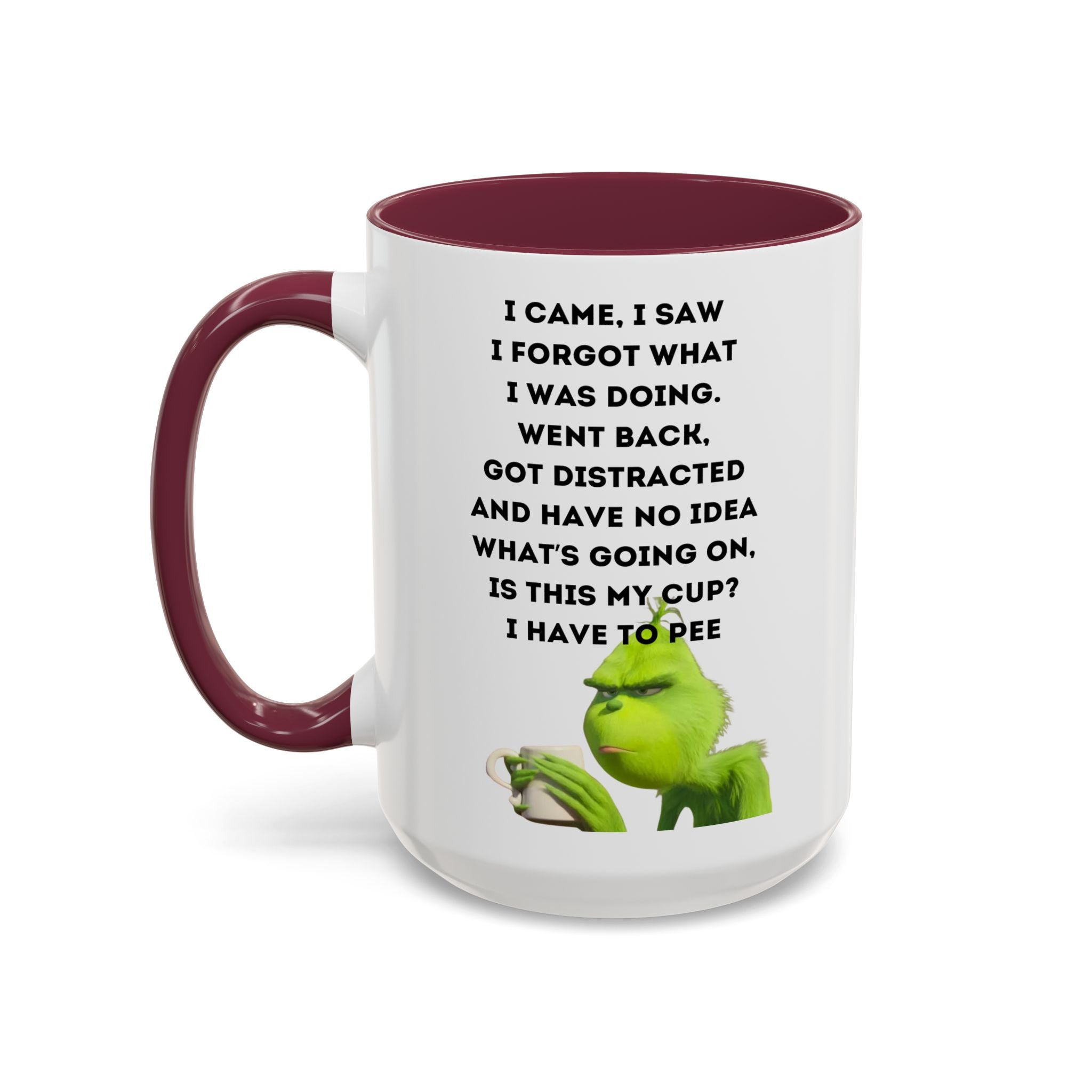 Colorful Grinch Coffee Mug, Fun Holiday Gift, Funny Tea Cup, Quirky Kitchen Decor, Grinch Fan Mug, Christmas Gift Idea
