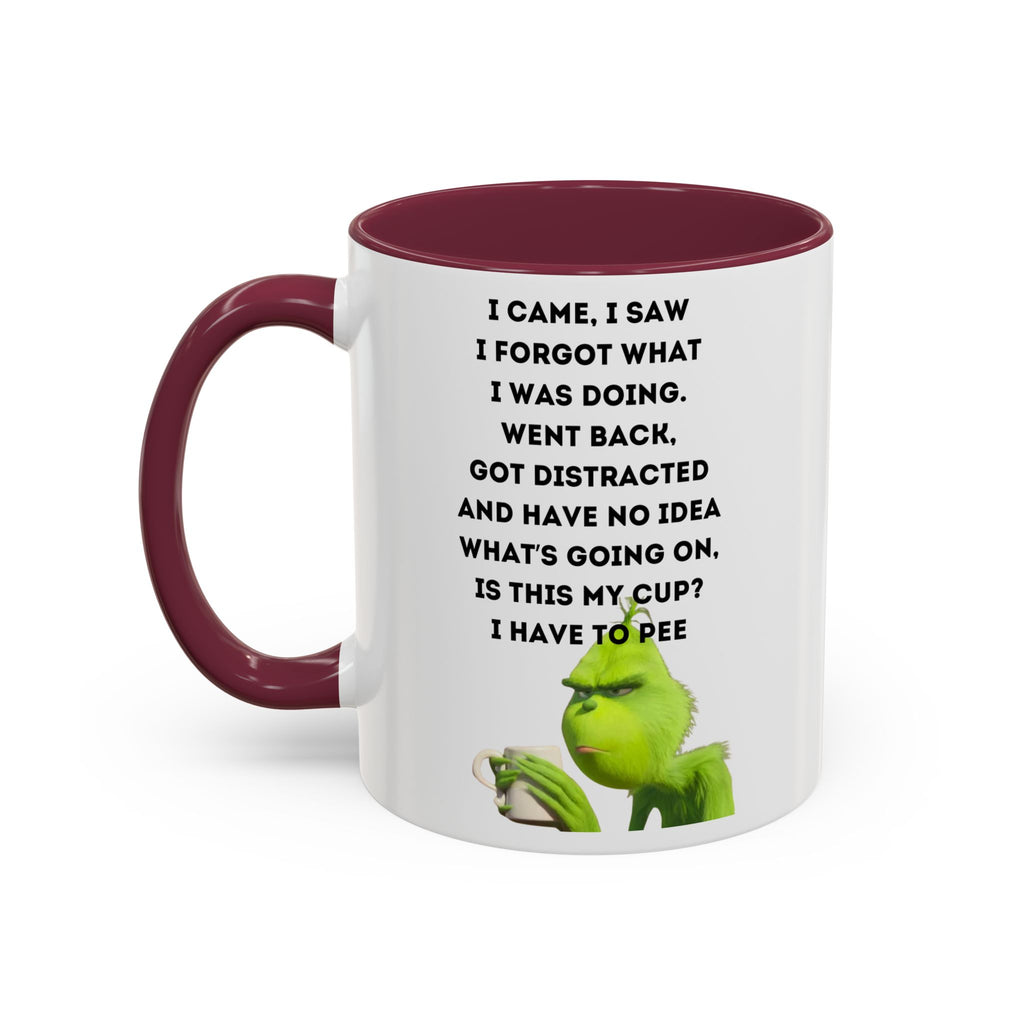 Colorful Grinch Coffee Mug, Fun Holiday Gift, Funny Tea Cup, Quirky Kitchen Decor, Grinch Fan Mug, Christmas Gift Idea